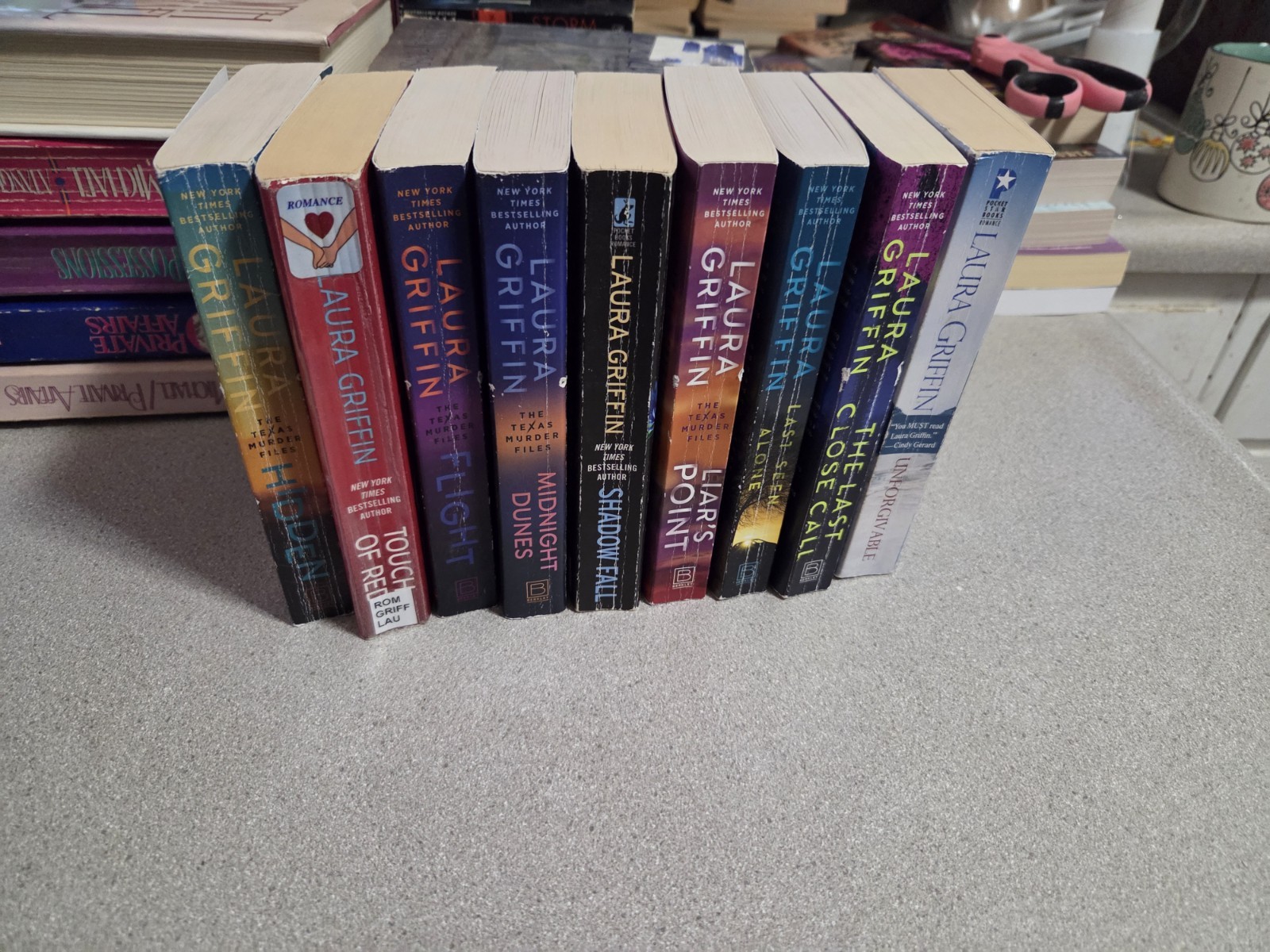 Laura Griffin Lot Of 9 Books Paperback. Suspense Mystery