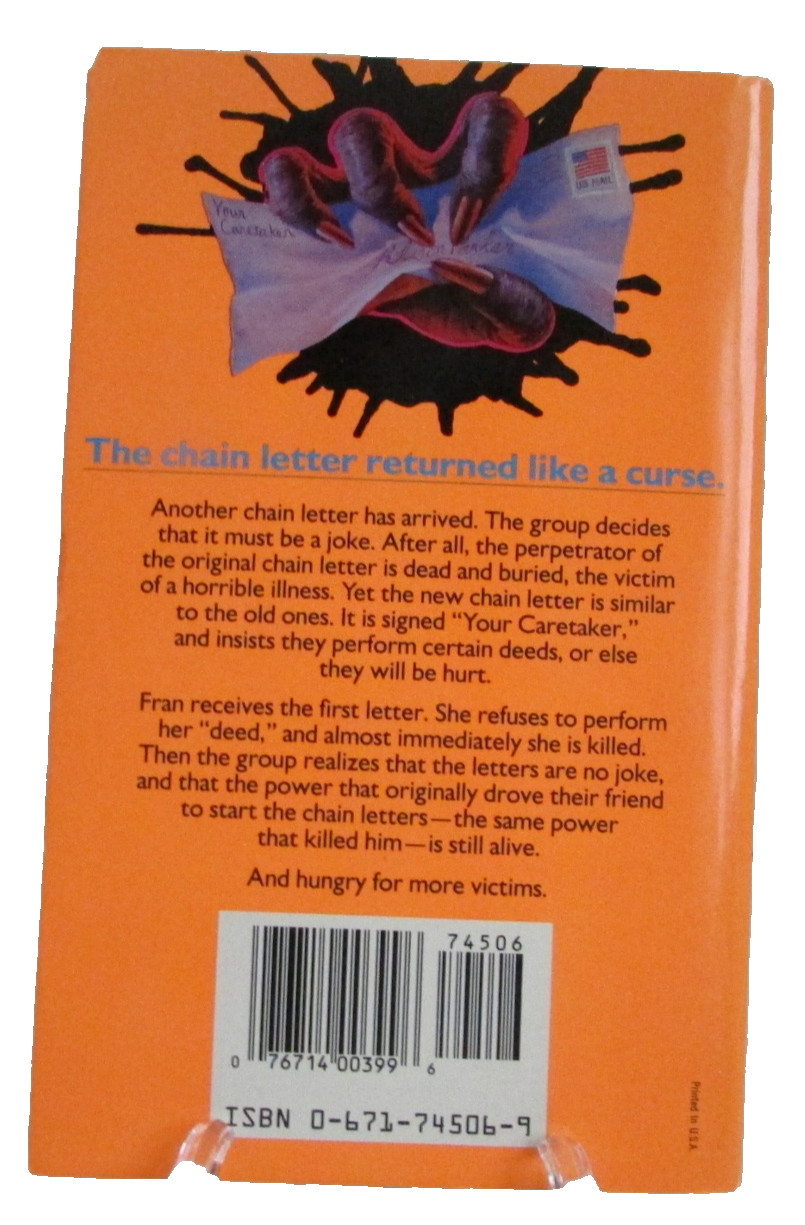 1992 Chain Letter 2: The Ancient Evil – Christopher Pike 1st Ed. PB