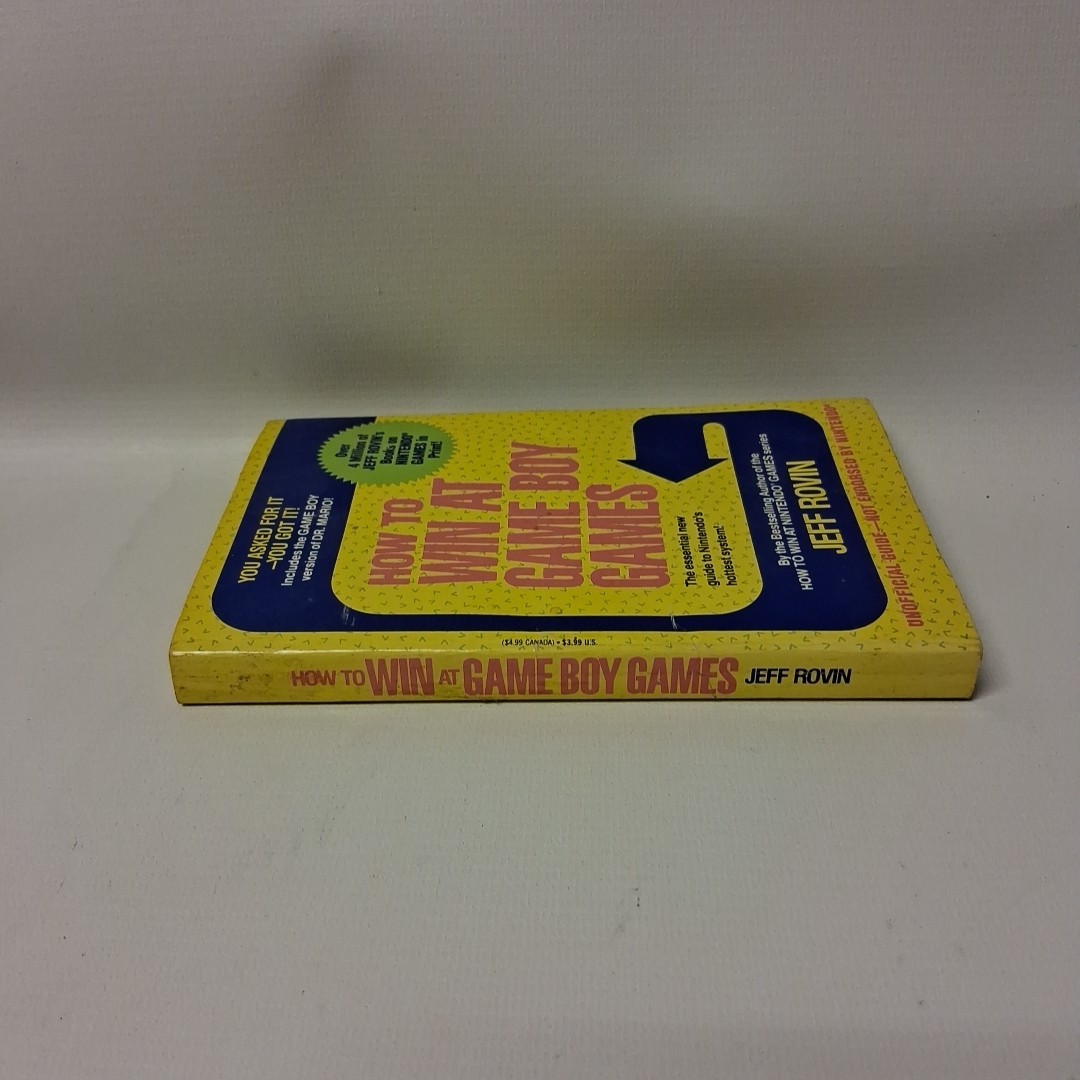 HOW TO WIN AT GAME BOY GAMES 1991 First printing 214 pages Vintage