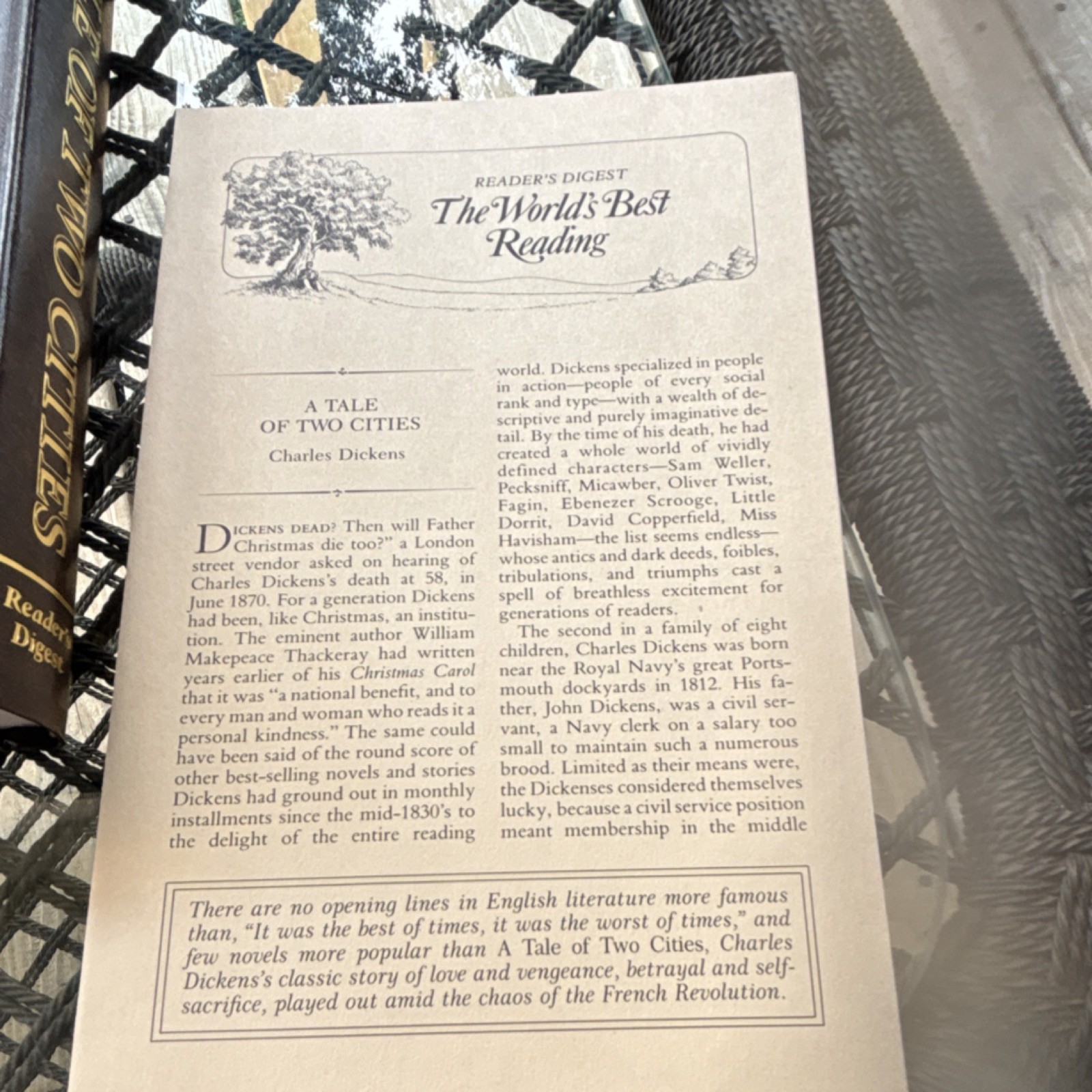 Reader’s Digest The World’s Best Reading A Tale of Two Cities Illustrated