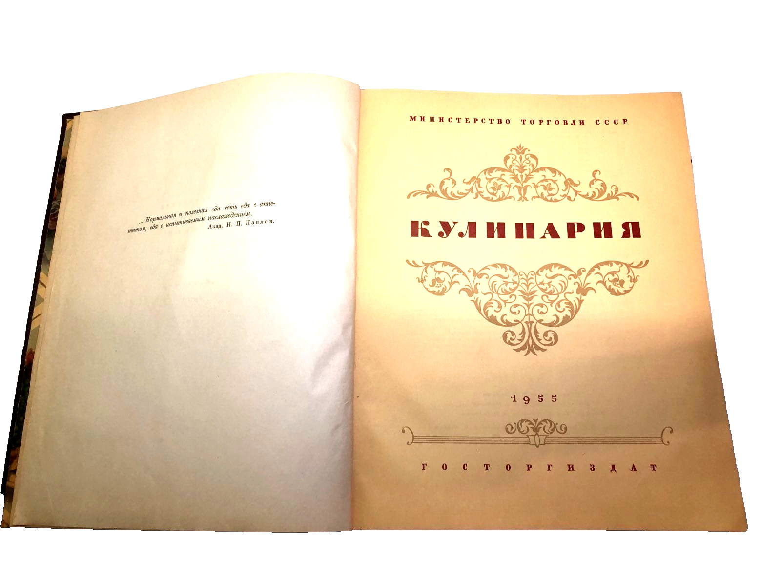 Vintage 1955 Russian Culinary USSR Soviet Cook Book Reciepes Cooking 960 pages