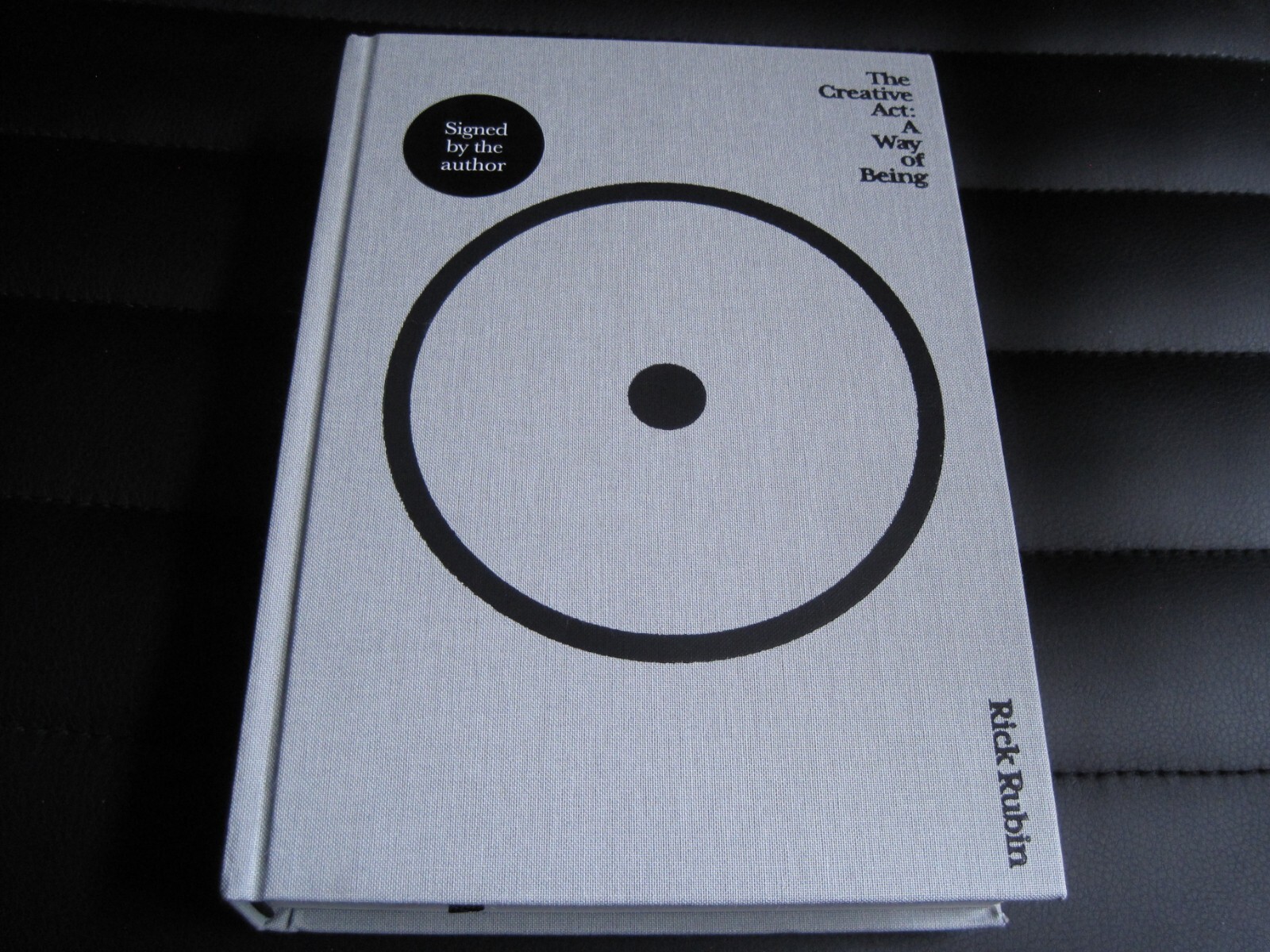 RICK RUBIN SIGNED – THE CREATIVE ACT: A WAY OF BEING Hardcover UK Edition