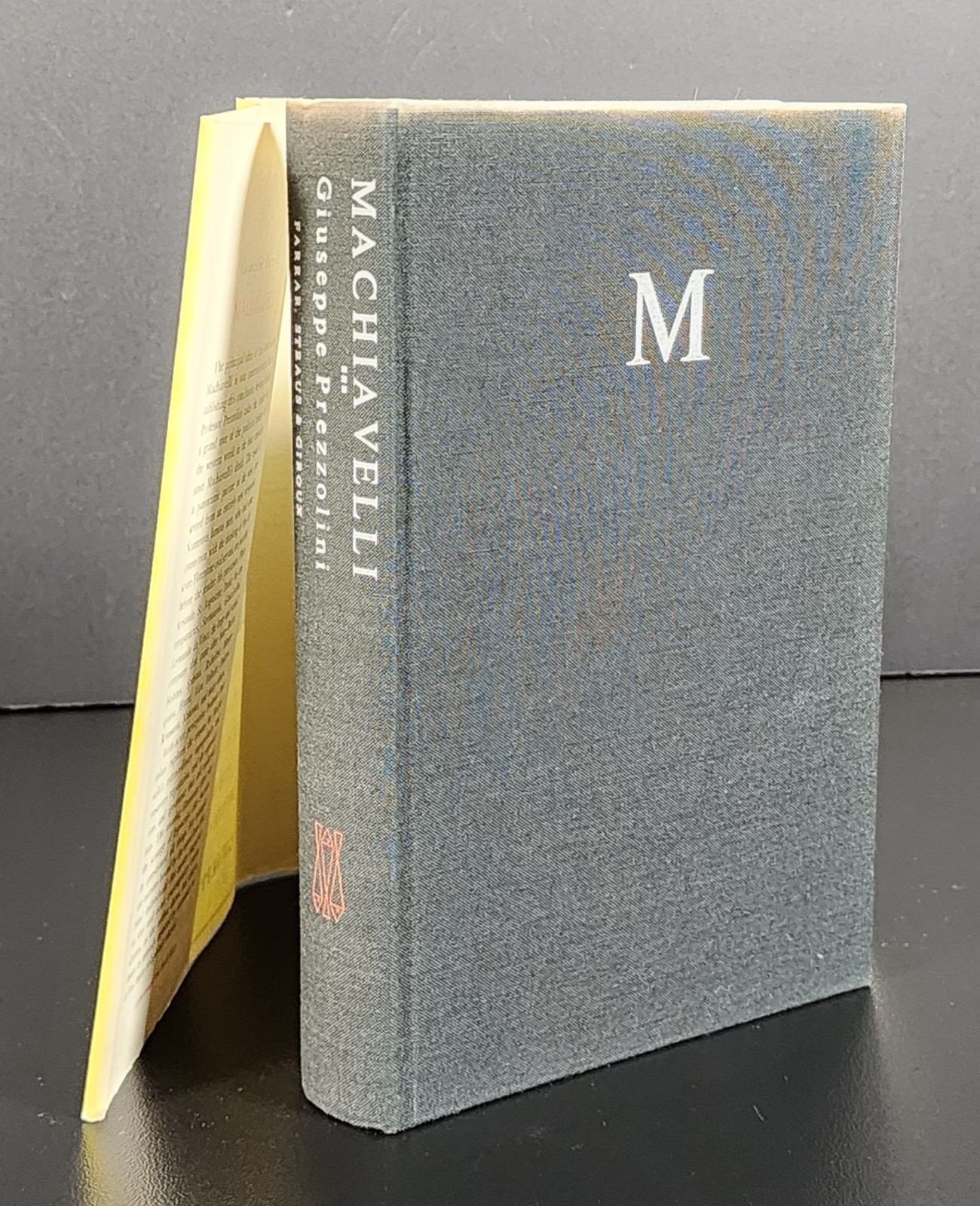 Machiavelli 1967 1st Edition Giuseppe Prezzolini HC DJ Farrar Straus Giroux