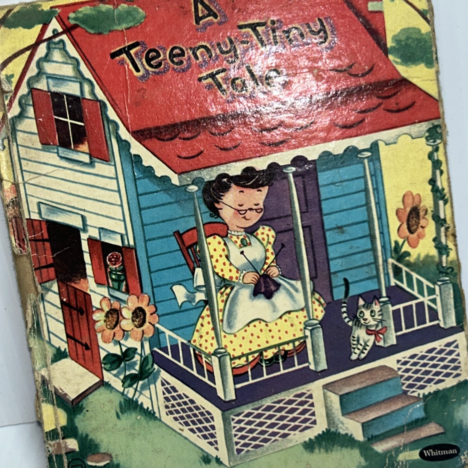 Vintage Tell-A-Tale Book, Whitman Publishing A Teeny-Tiny Tale 1955 See Pics!