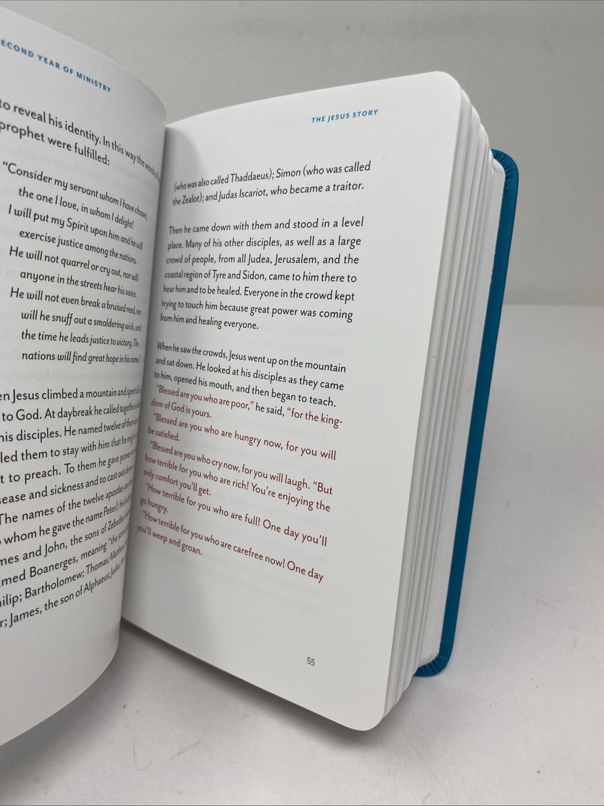 The Jesus Story: A Blending of the Four Gospels, Red Letter Ed. by Bill Perkins