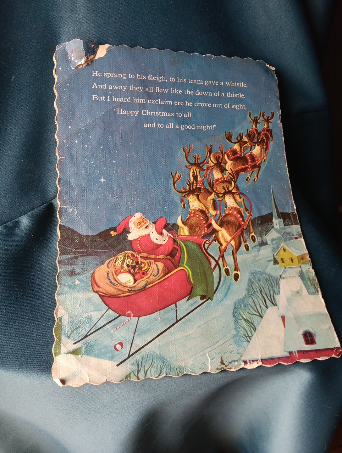1954 Whitman Publishing Co. Night Before Christmas by Clement C. Moore. Book
