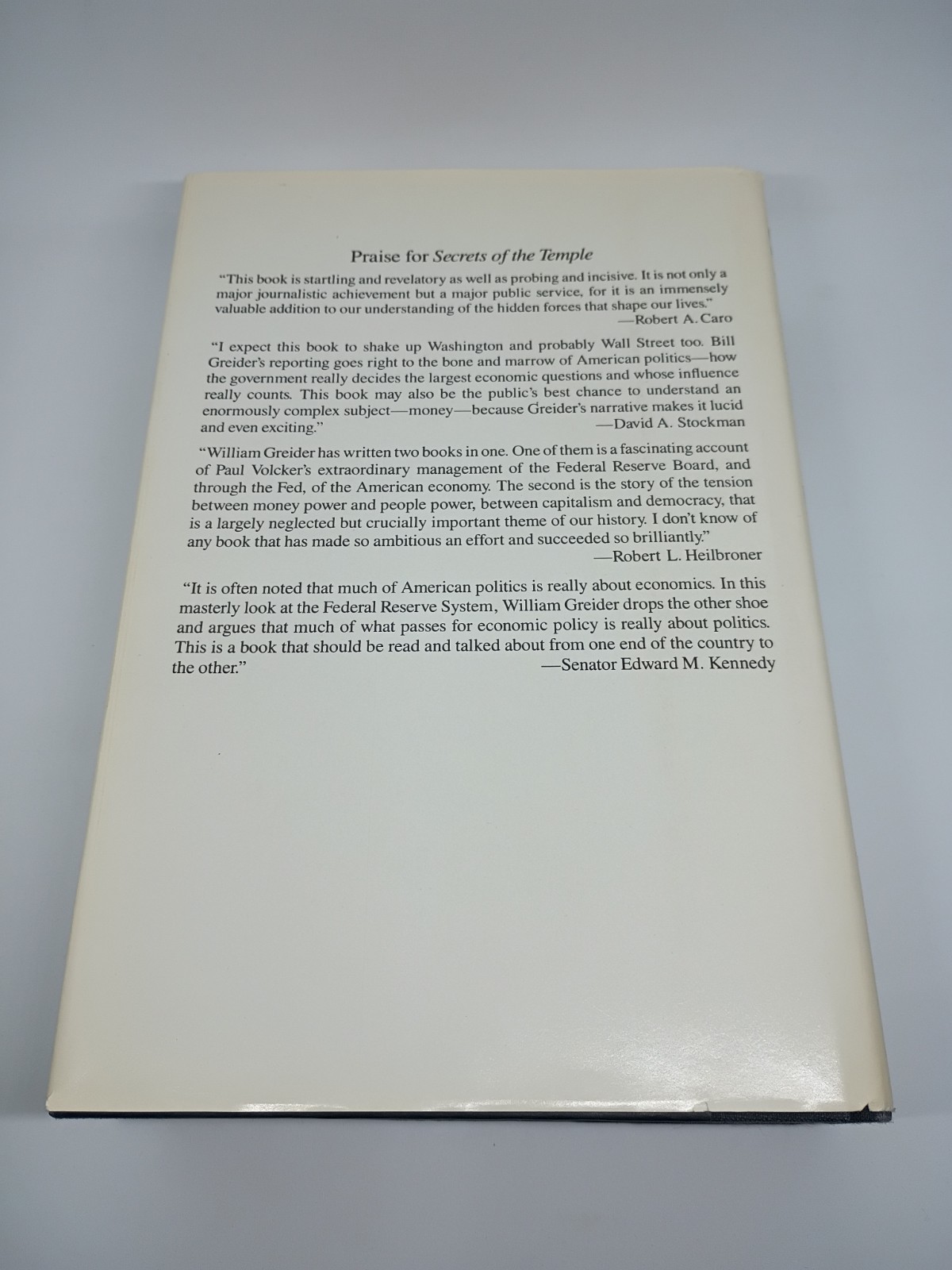 Secrets of the Temple: How the Federal Reserve Runs.. – Greider – 1987 Edition