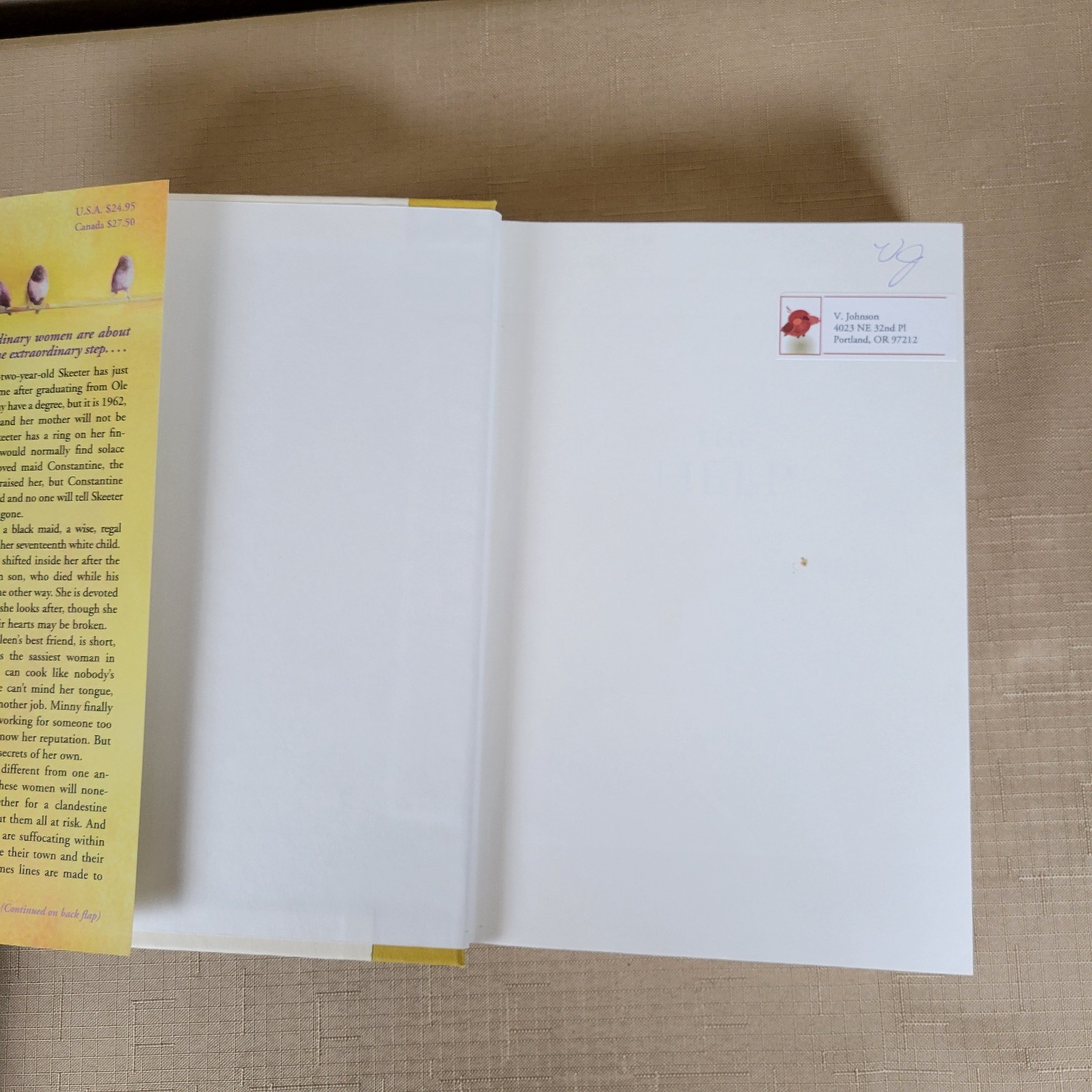 The Help by Kathryn Stockett First Print 2009 HCDJ