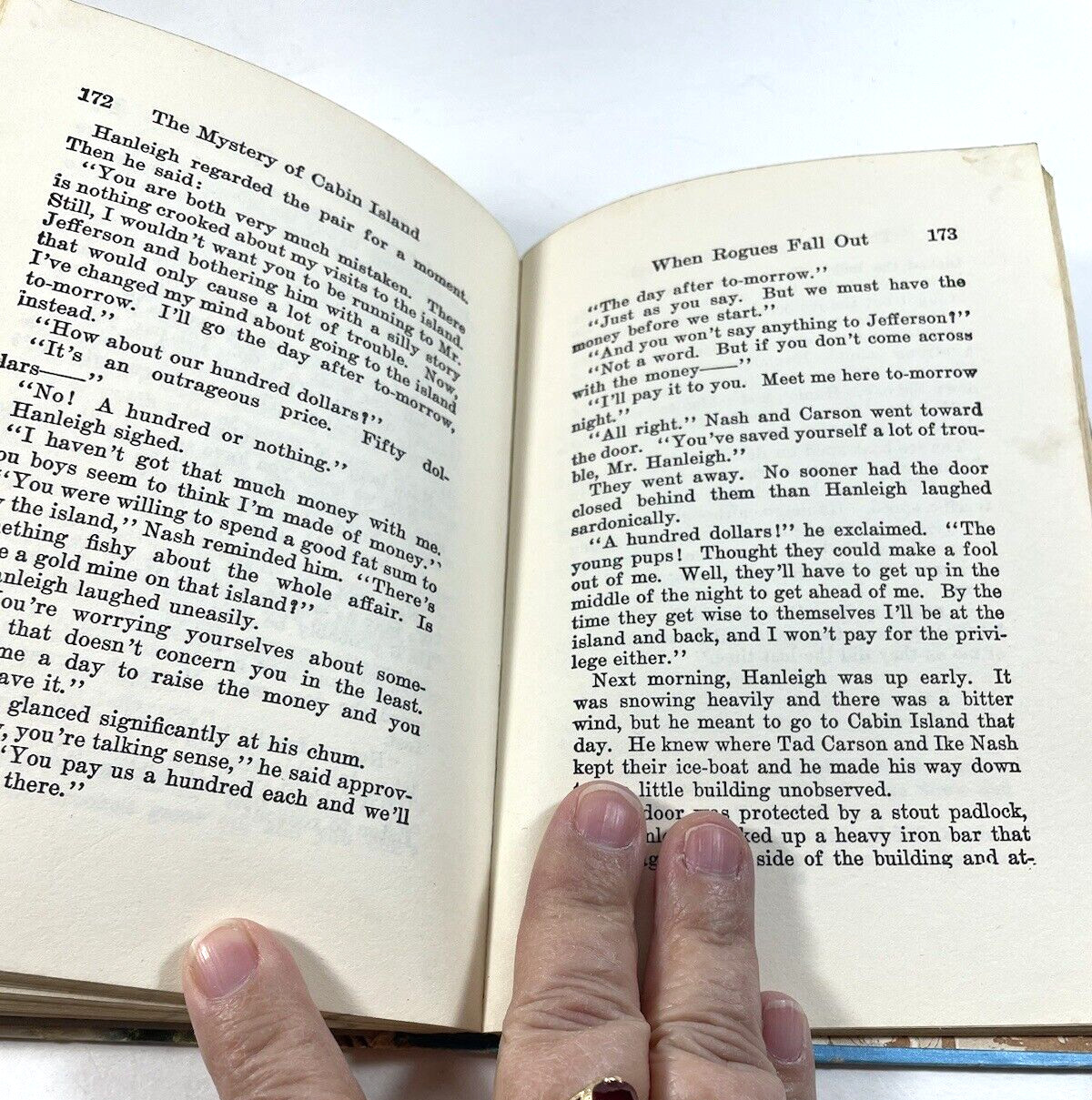 The Hardy Boys The Mystery of Cabin Island 1929/1960 3rd Ed Hardcover 214 pages
