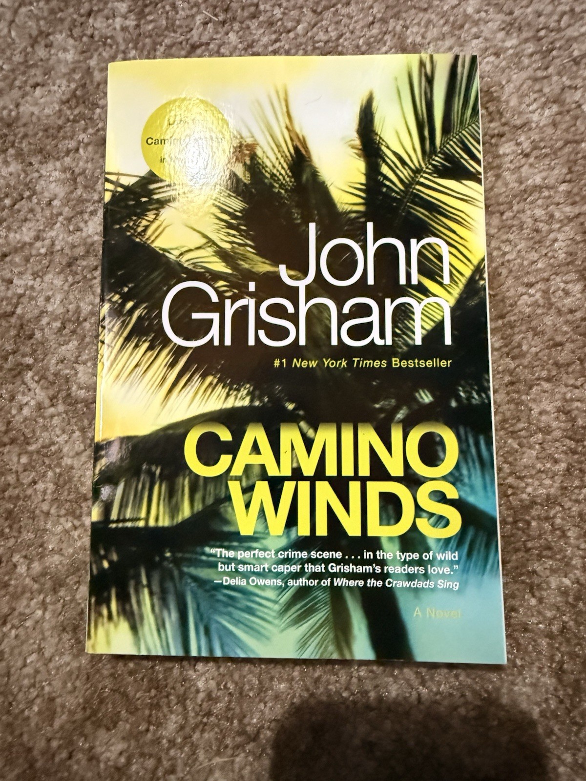 Camino Winds By Grisham John Paperback Novel Thriller Brand New