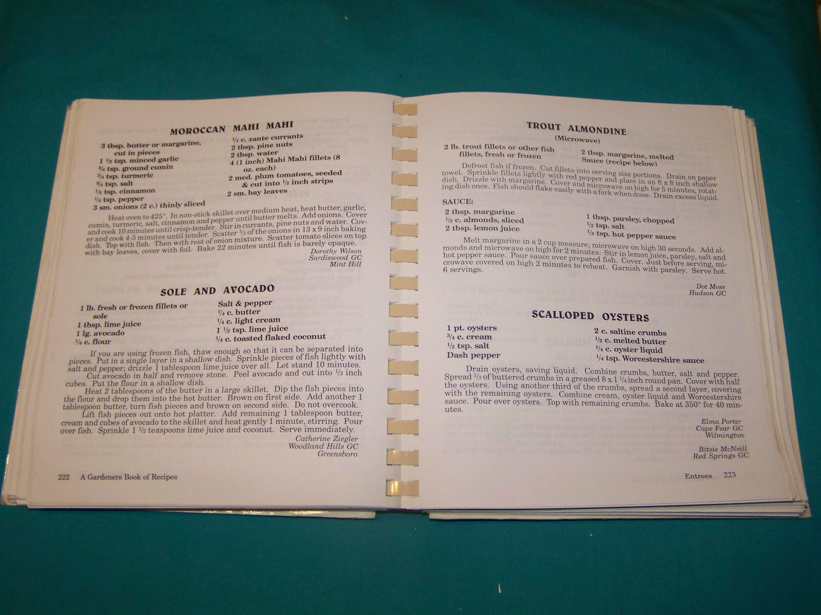 Garden Club of NC Cookbook Illustrated SIGNED by SALLY SUTTON artist 432 pages