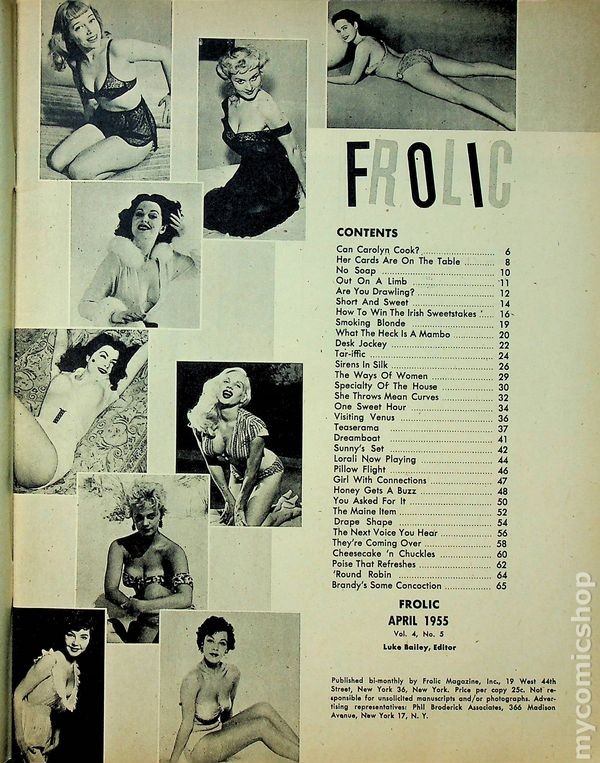 Frolic Magazine Vol. 4 #5 VF+ 8.5 1955