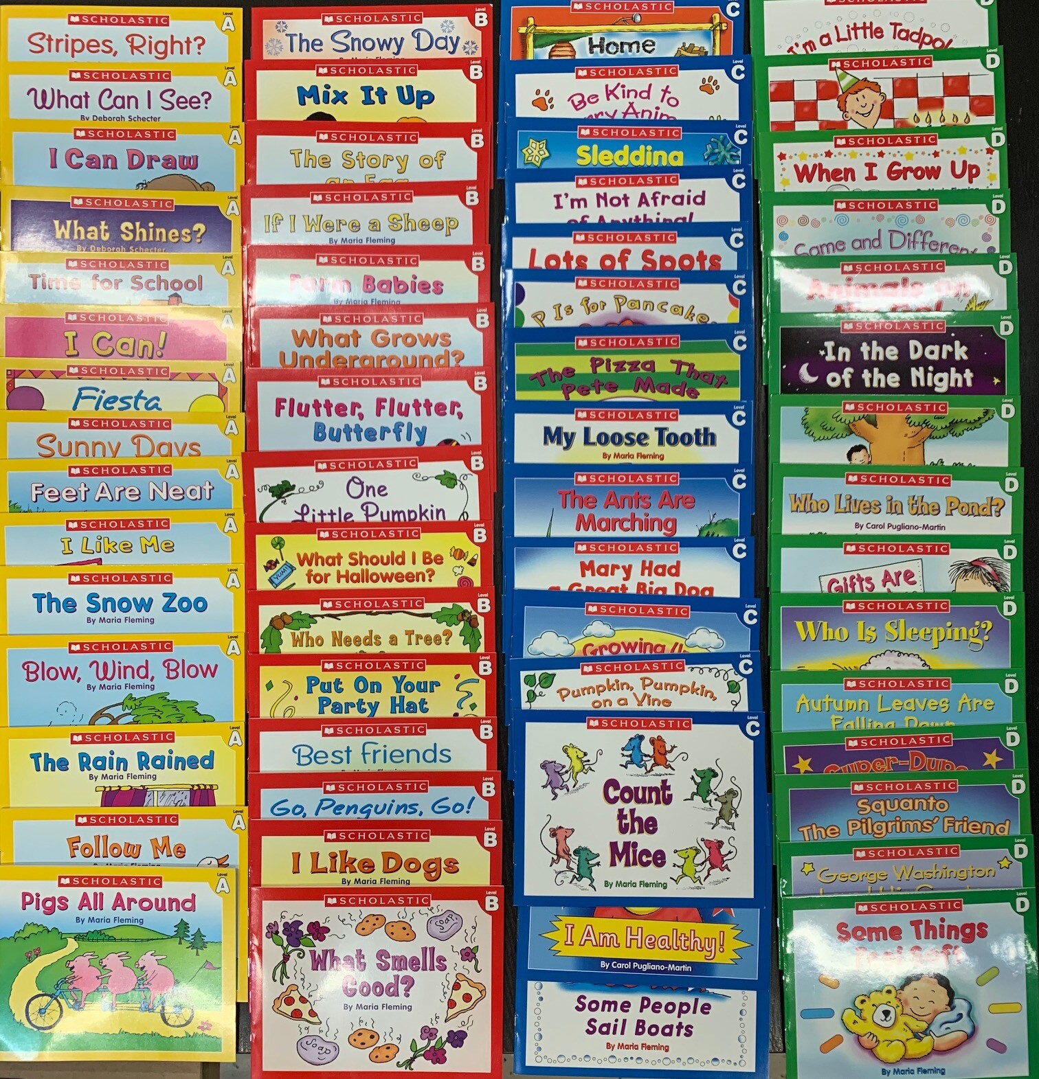 Childrens Books Leveled Readers Level A B C D PreK Kindergarten 1st Grade Lot 60
