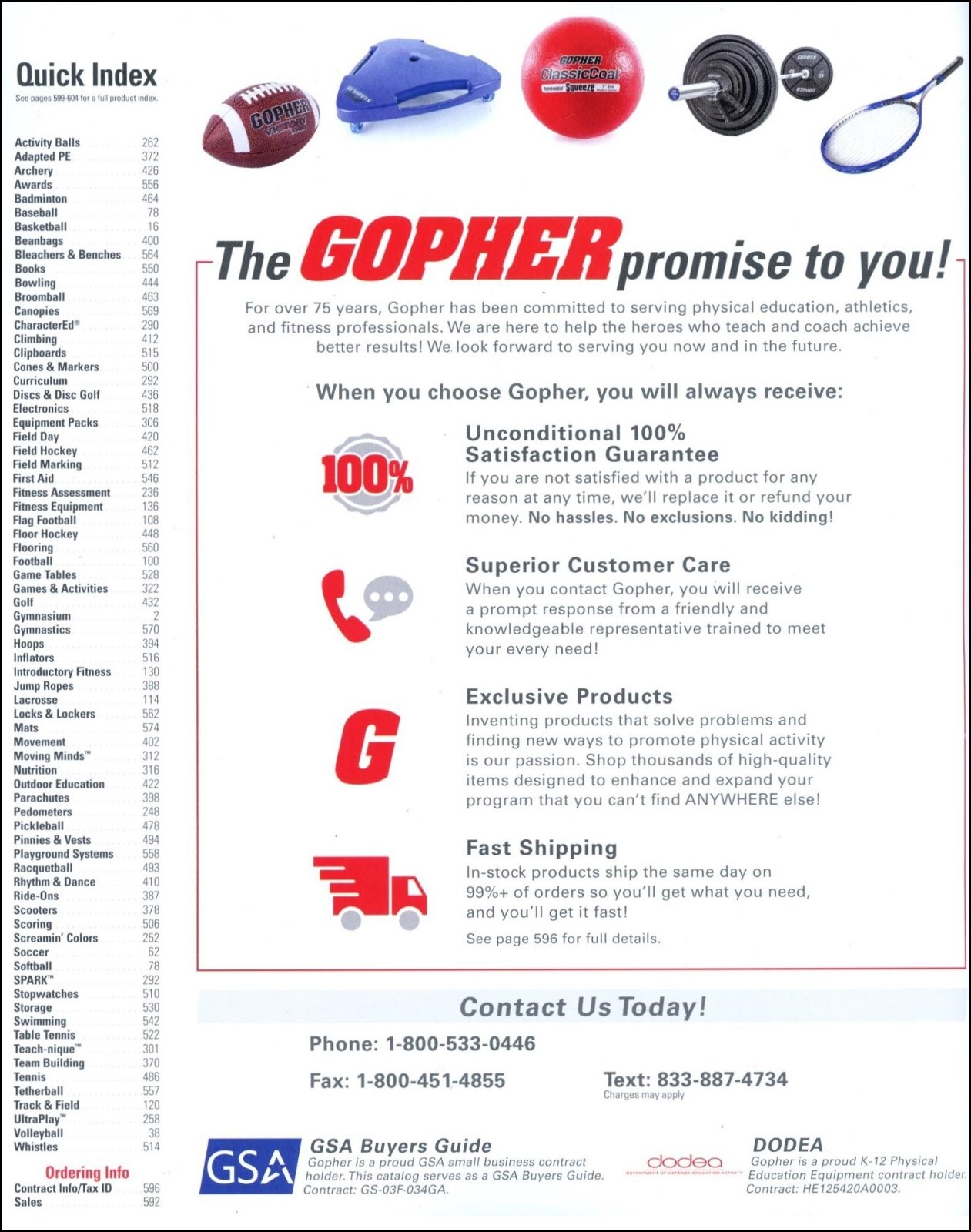 Gopher Catalog – 2023, Fall – 600 Pages of Sports, Gym, Fitness Equipment!