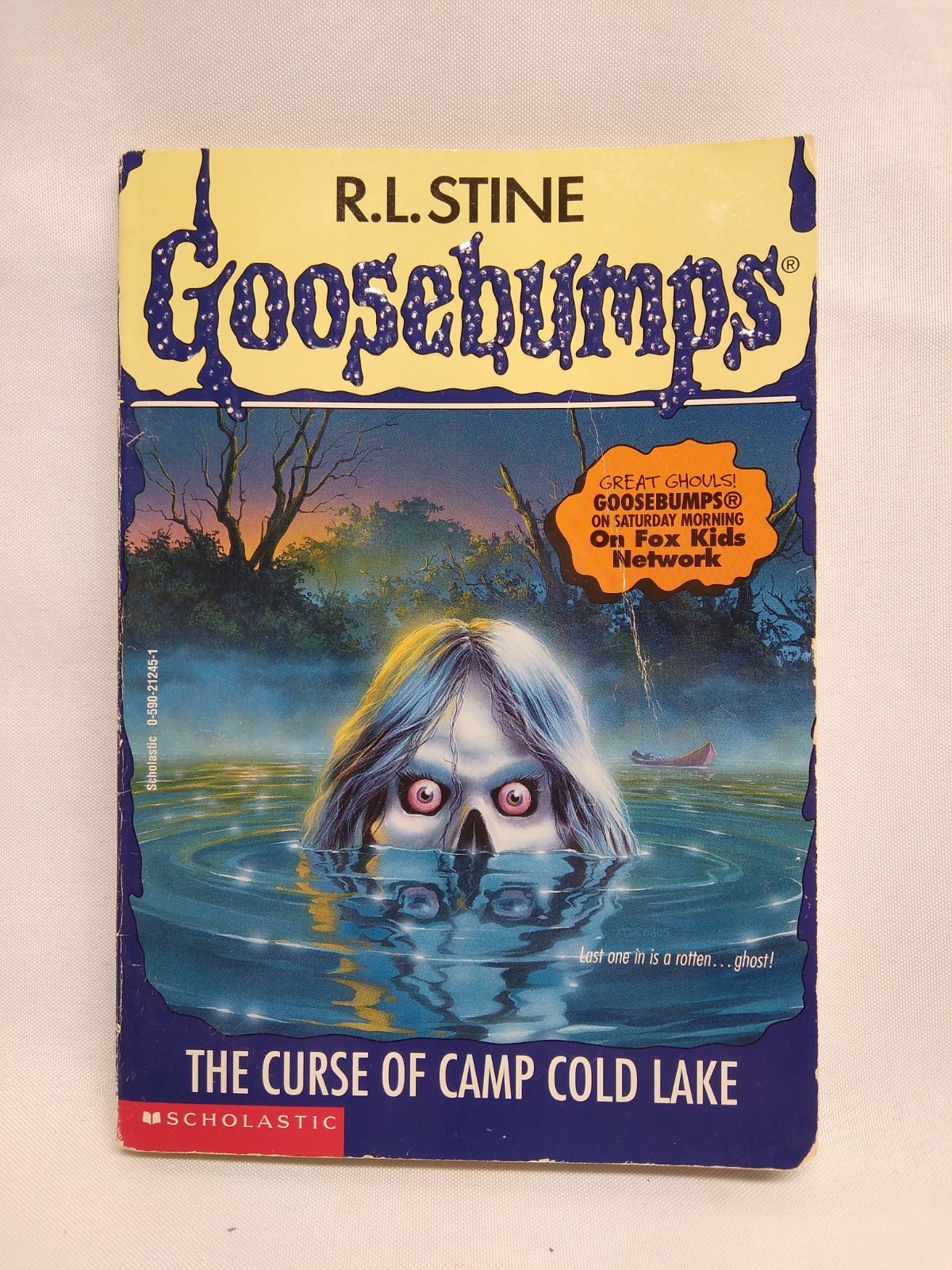 Vintage Goosebumps R L Stine Curse of Camp Cold Lake Scholastic 1st Print 1997