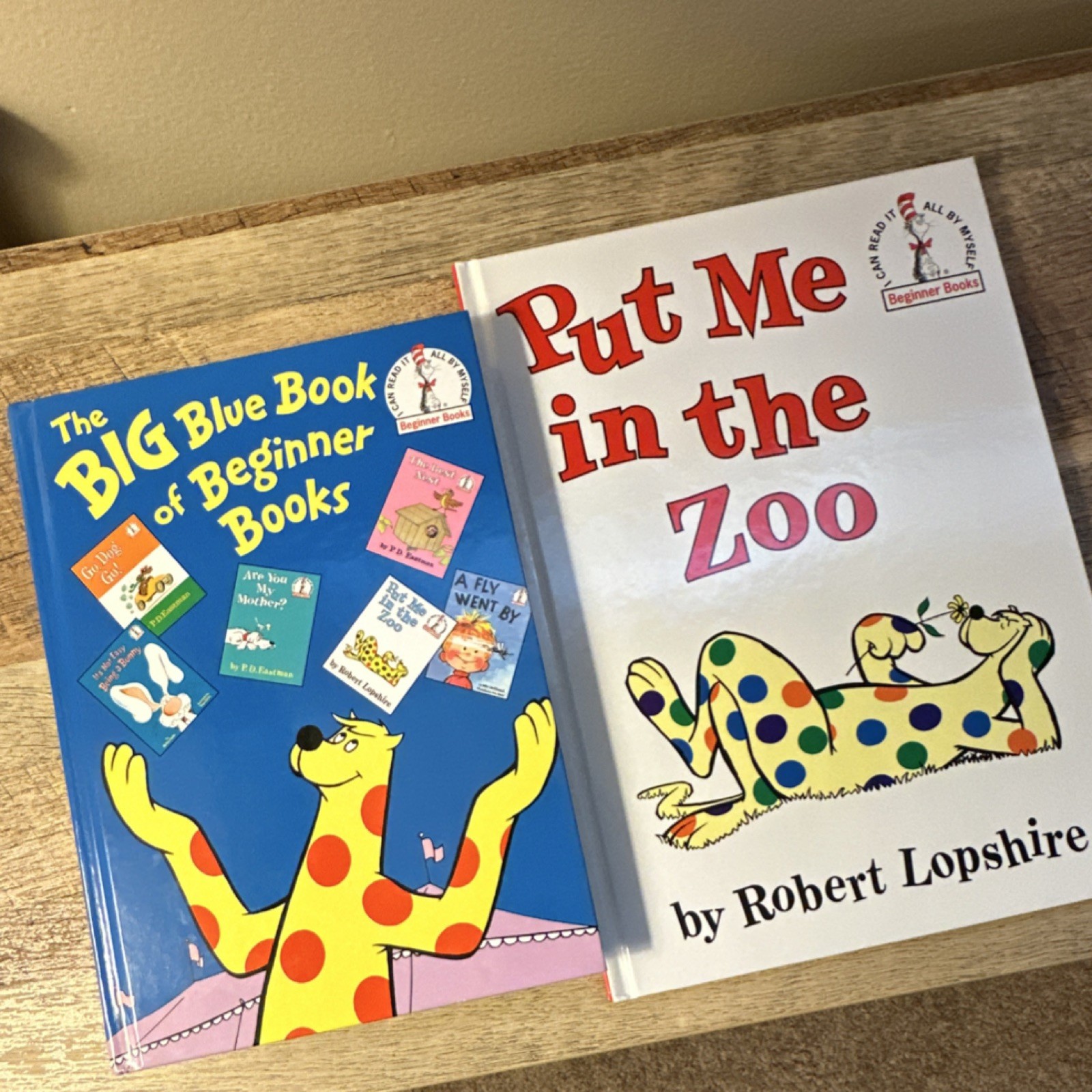 Put Me in the Zoo & Big Blue Beginner Books Hardcover Ages 4-8