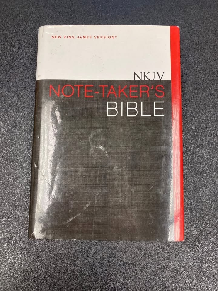 NKJV Note-Taker’s Bible by Zondervan Staff (2014, Hardcover w/DJ)