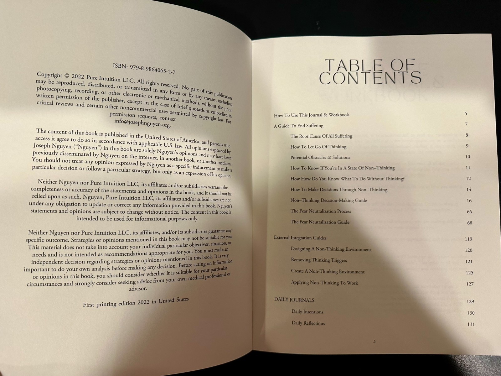 Healing Anxiety & Overthinking Journal & Workbook by Joseph Nguyen