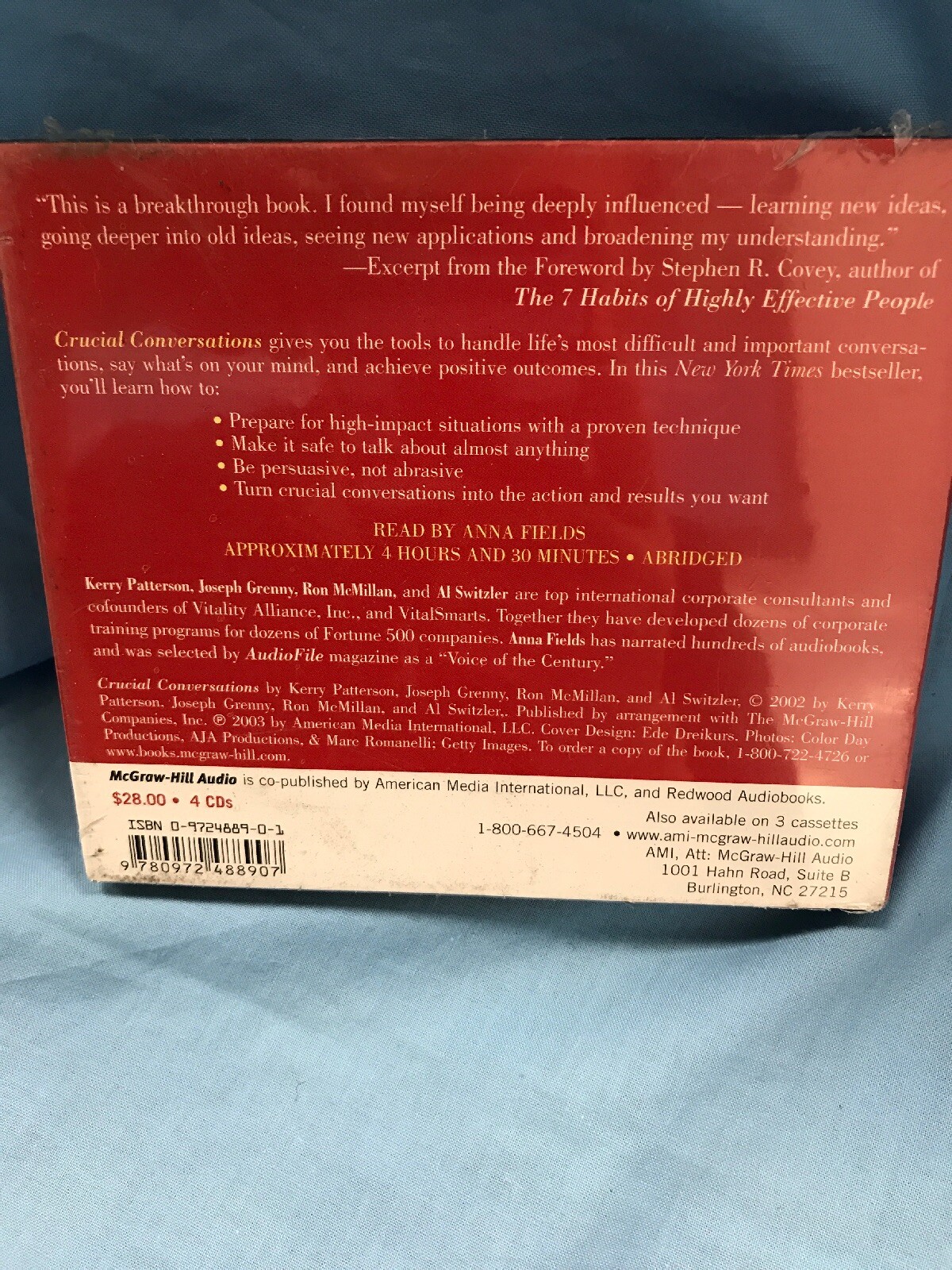 Crucial Conversations: Tools for Talking When Stakes Are High by Kerry Patterson