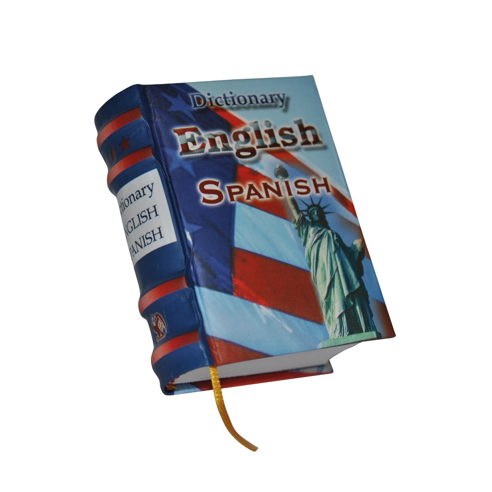 New Miniature Hardbound Book 432pages Dictionary English Spanish 10.000+ words