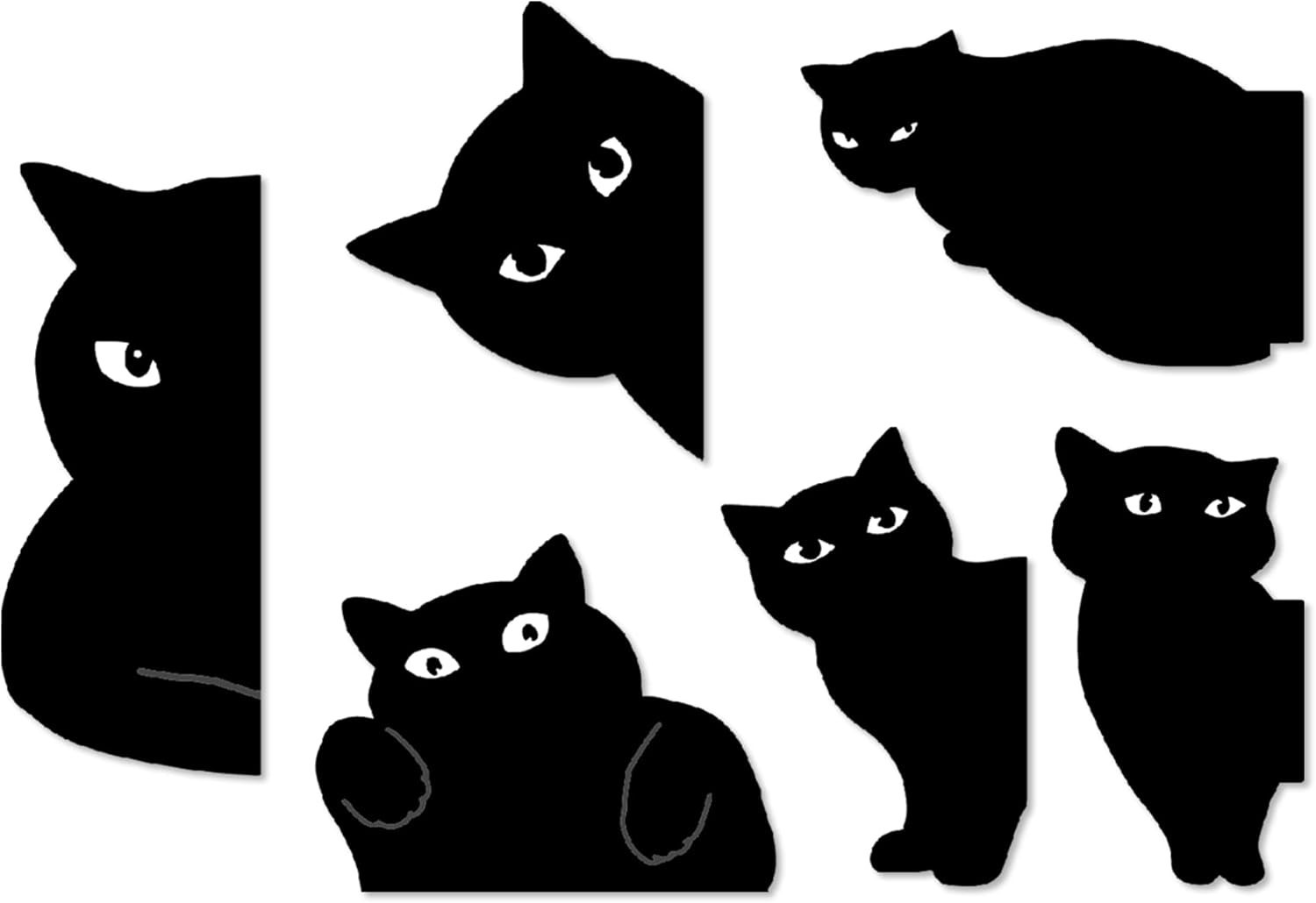 Kawaii Cat Magnetic Page Markers – 6 Hypoallergenic Bookmarks for Easy Use