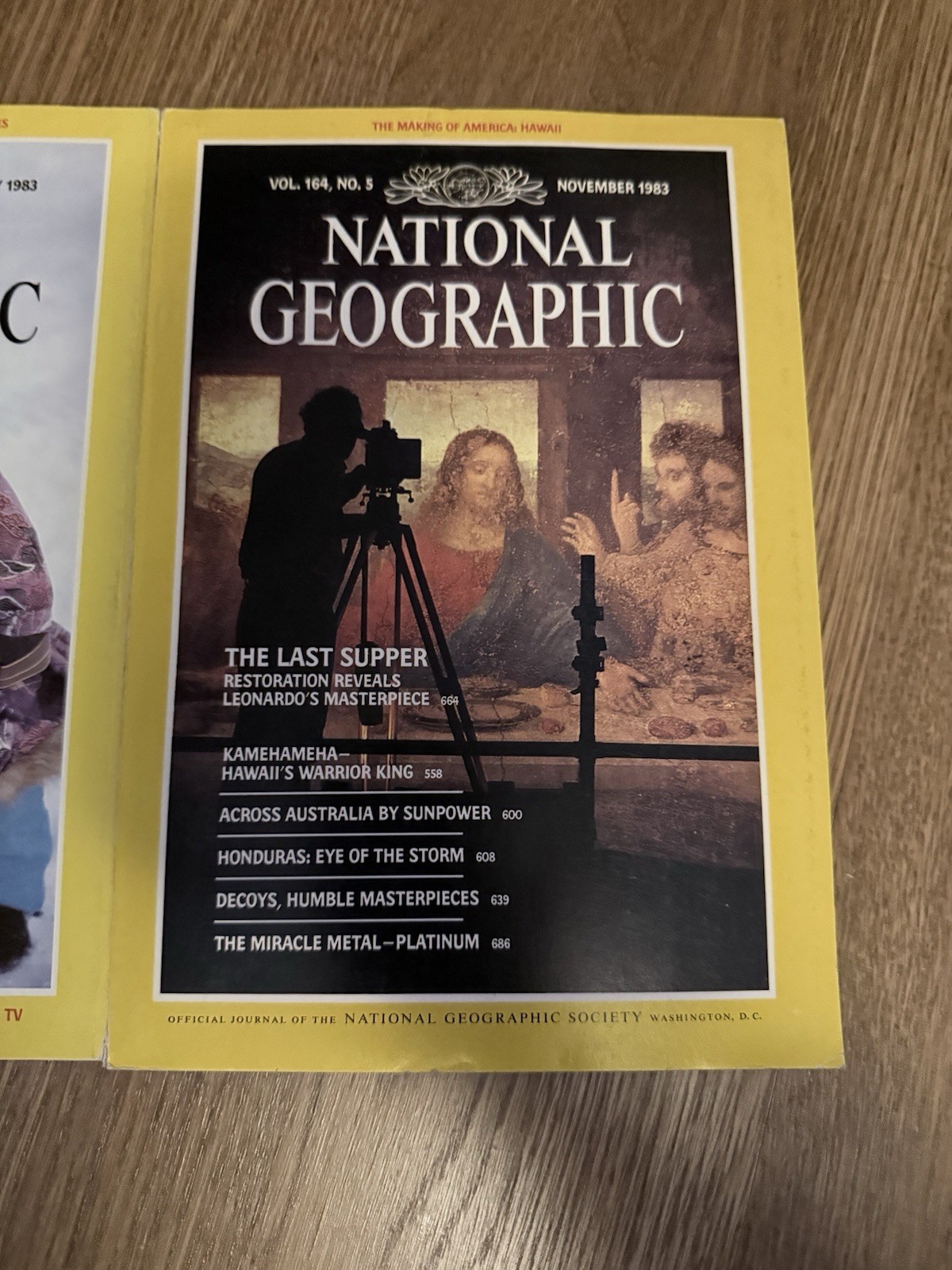LOT OF 2 Vintage National Geographic Magazine Issues From 1983 – Arctic Peoples