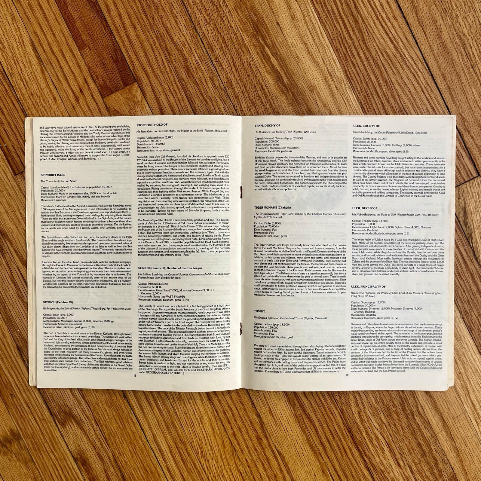 Dungeons and Dragons – Module B1 : In Search of the Unknown Adventure 1979 Carr