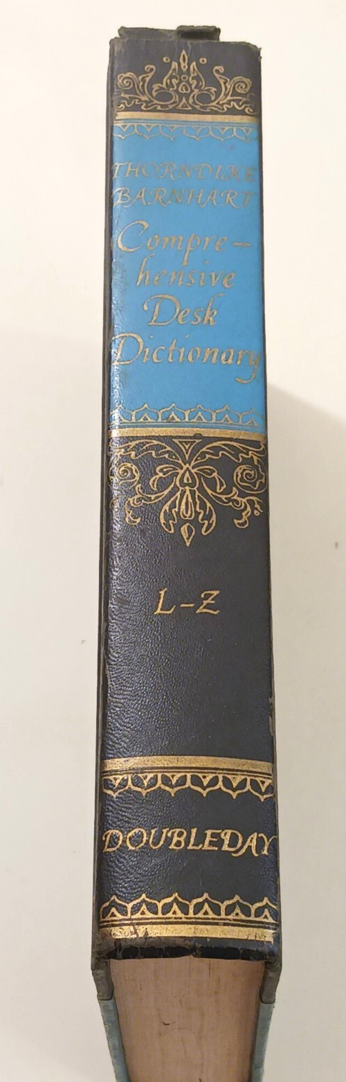 Thorndike Barnhart Comprehensive Desk Dictionary 1962 De Luxe Edition Doubleday