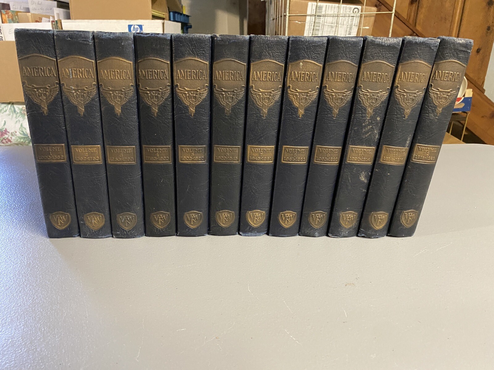 12Vols,AMERICA;GREAT CRISES IN OUR HISTORY,1925,Told by its Makers,Illust
