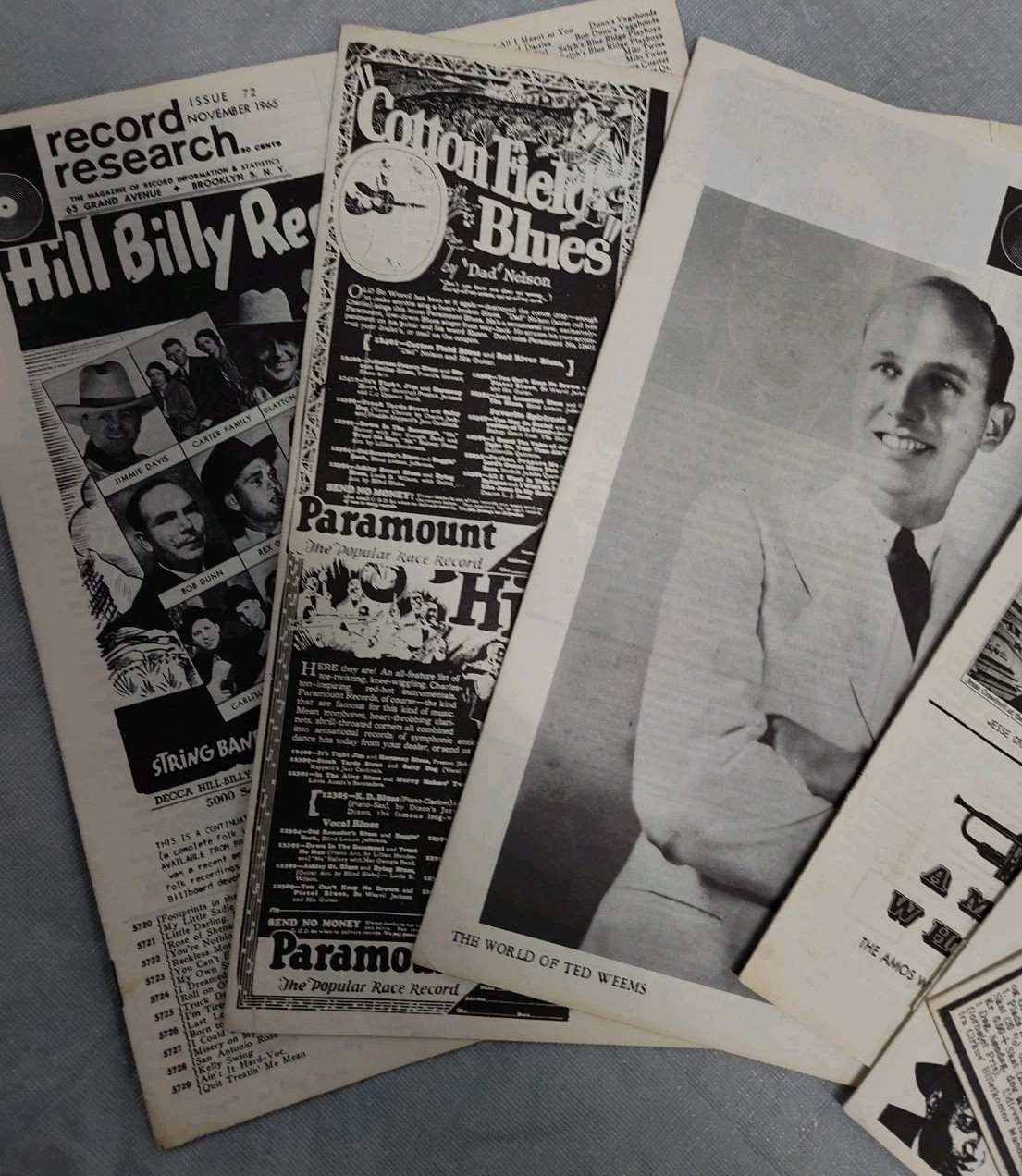 Record Research Magazine Statistics Information 1965 Lot Of 7 Issues 78 45 RPM