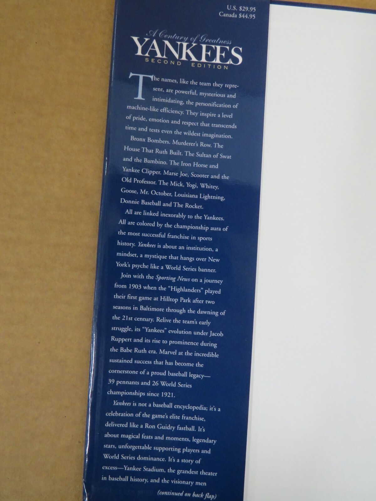 The Yankees : A Century of Greatness, 1901-2000 by Ron Smith 2nd Edition HCDJ