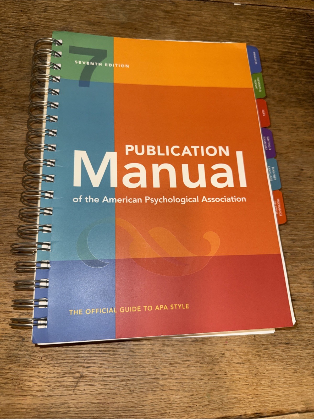 Publication Manual (OFFICIAL) 7th Edition of the American Psychological – EUC