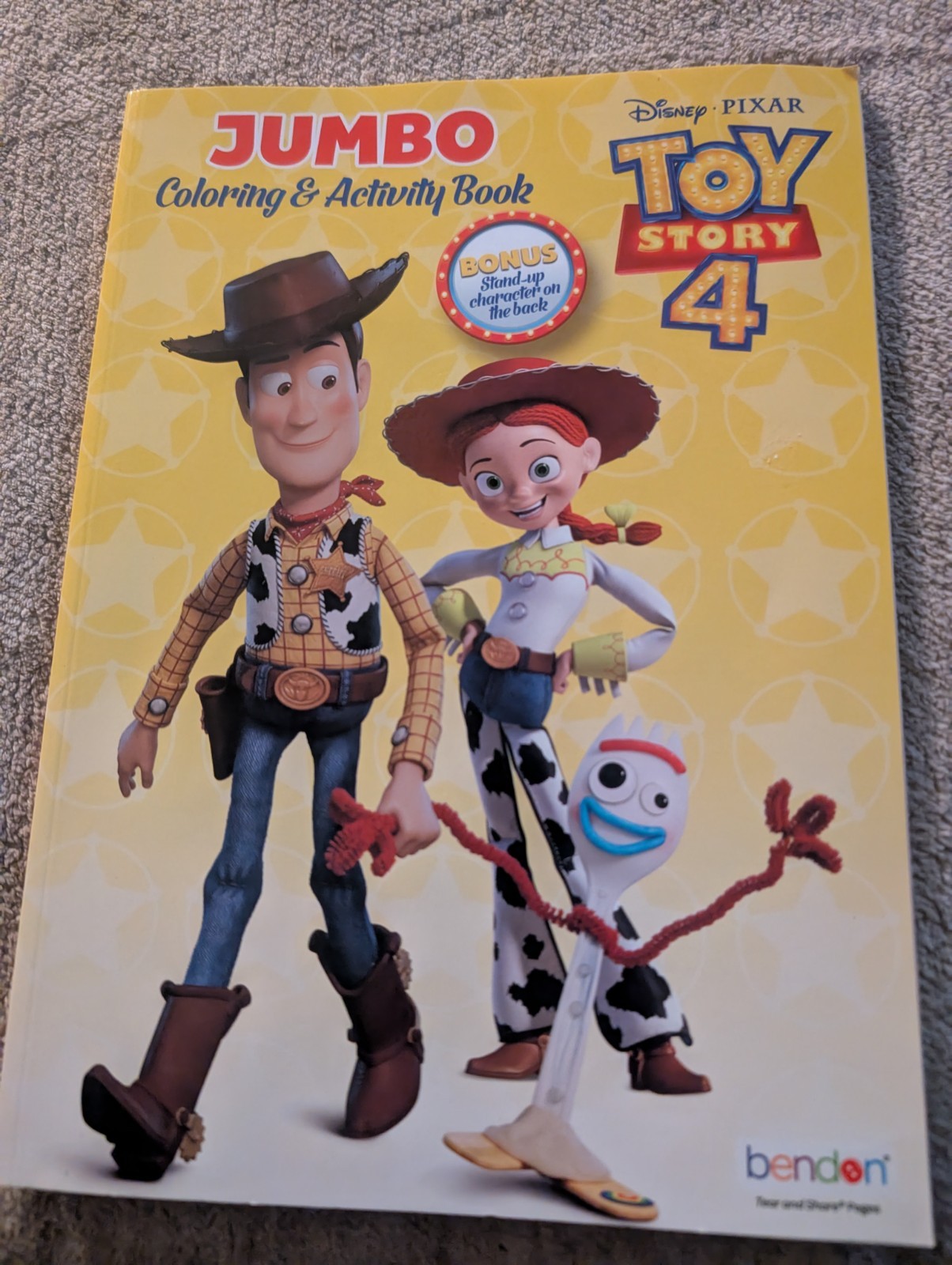 Disney Toy Story 4 Jumbo Coloring & Activity Book Bendon Paperback 2021 Unused