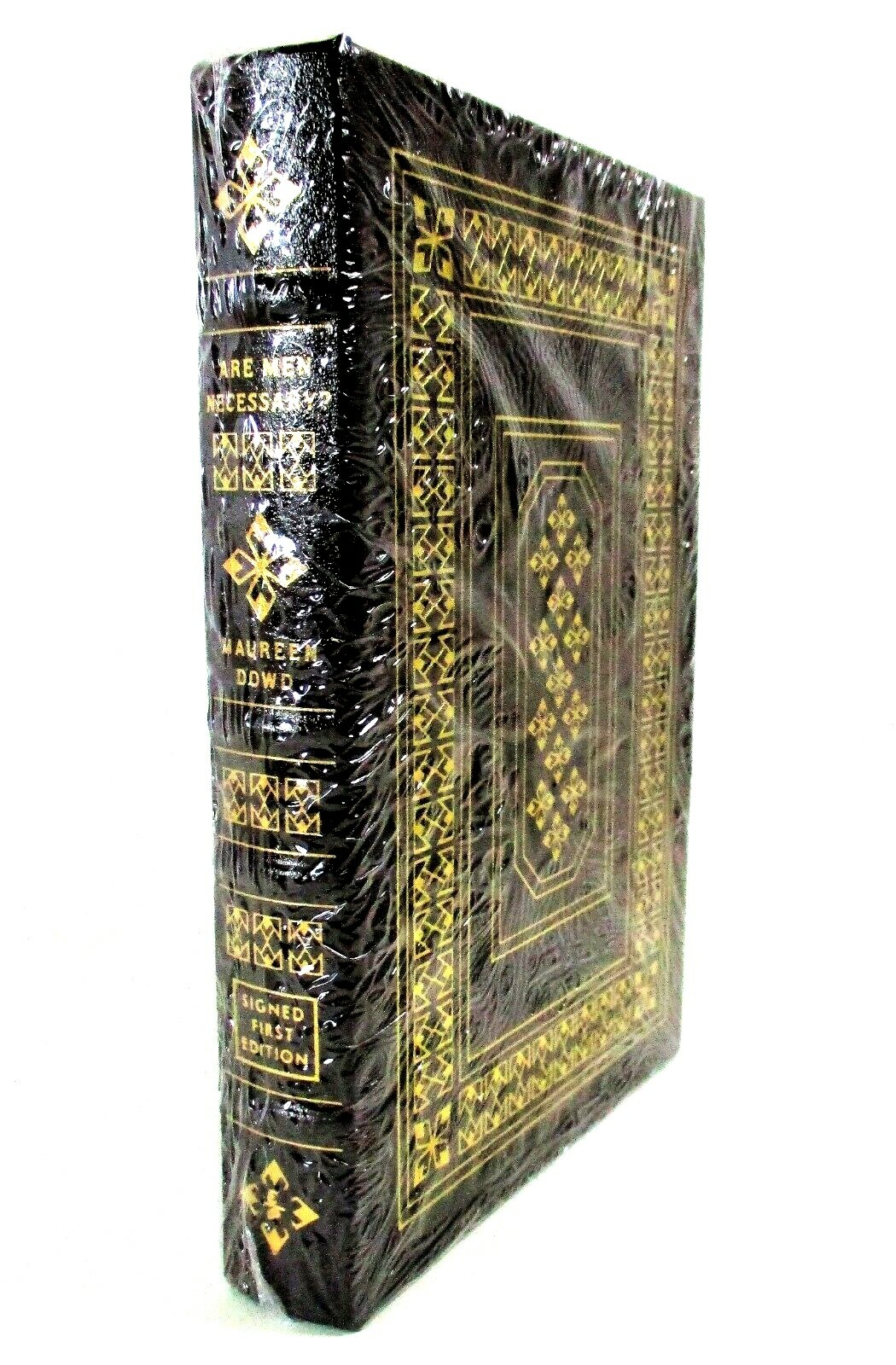SIGNED 1st LTD ED “Are Men Necessary?” Maureen Dowd 2005 Leather Easton Press