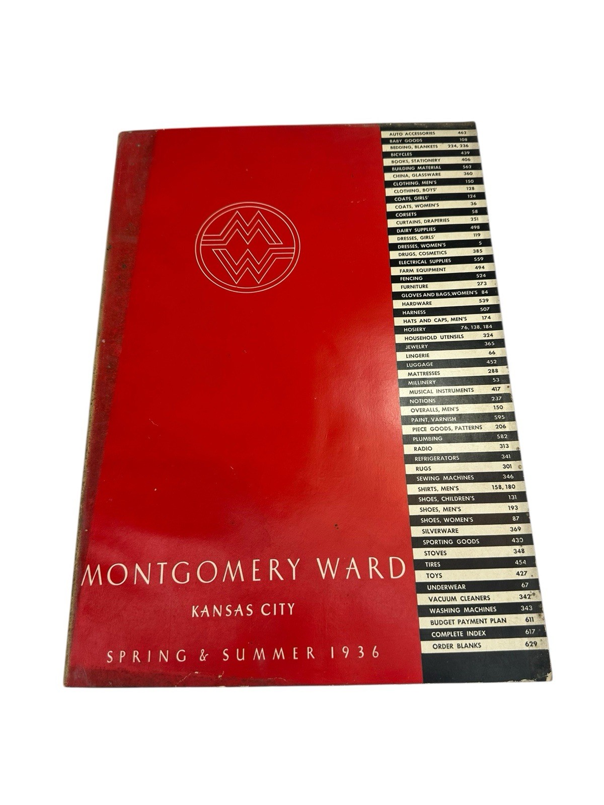 Vintage 1936 Montgomery Ward Spring & Summer Catalog 600+ pages Kansas City