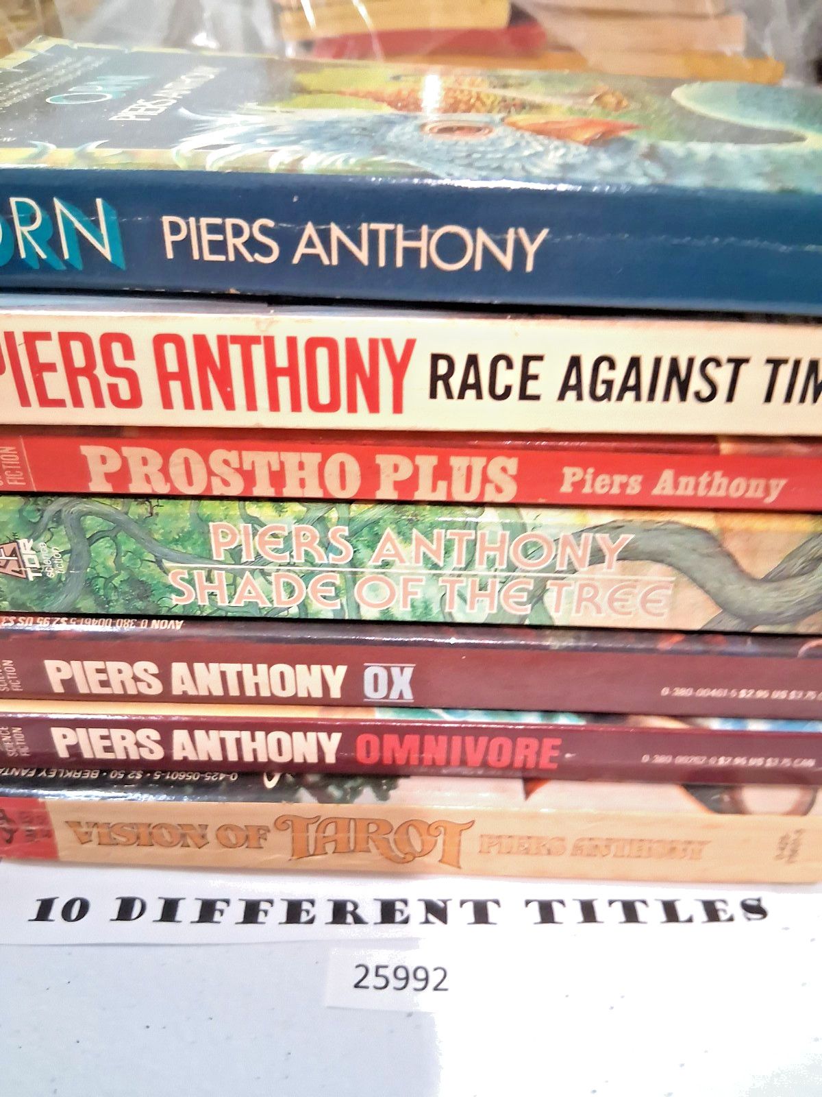 Vintage Lot of 7 Science Fiction/Fantasy Books by Piers Anthony 1980s & up 25992