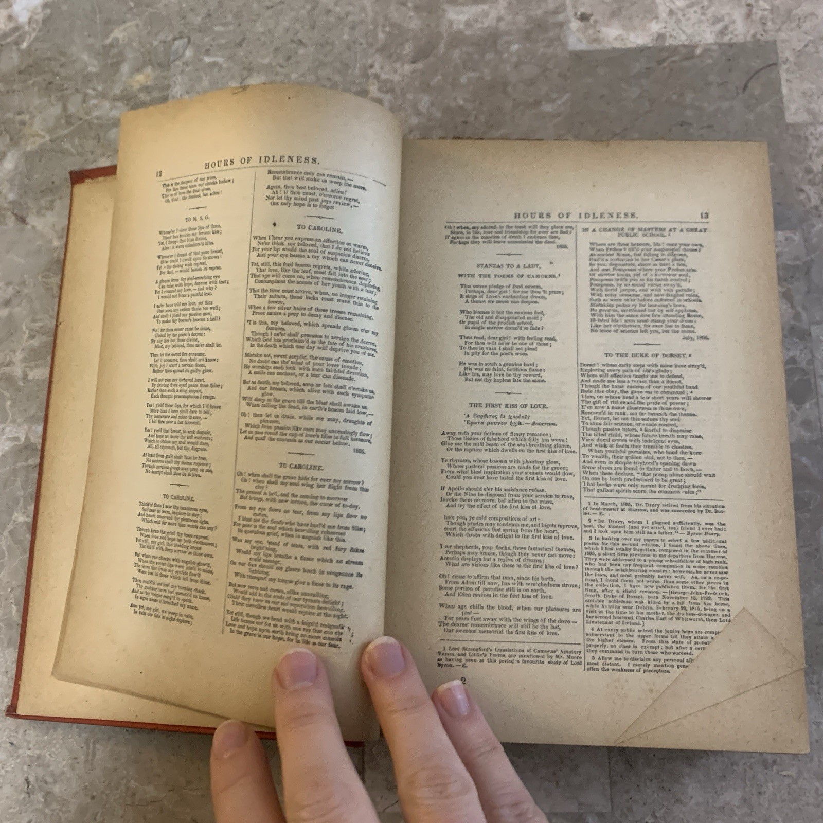 The Poetical Works Of Lord Byron Illustrated Antique Book 1881 1800s Poor Cond.