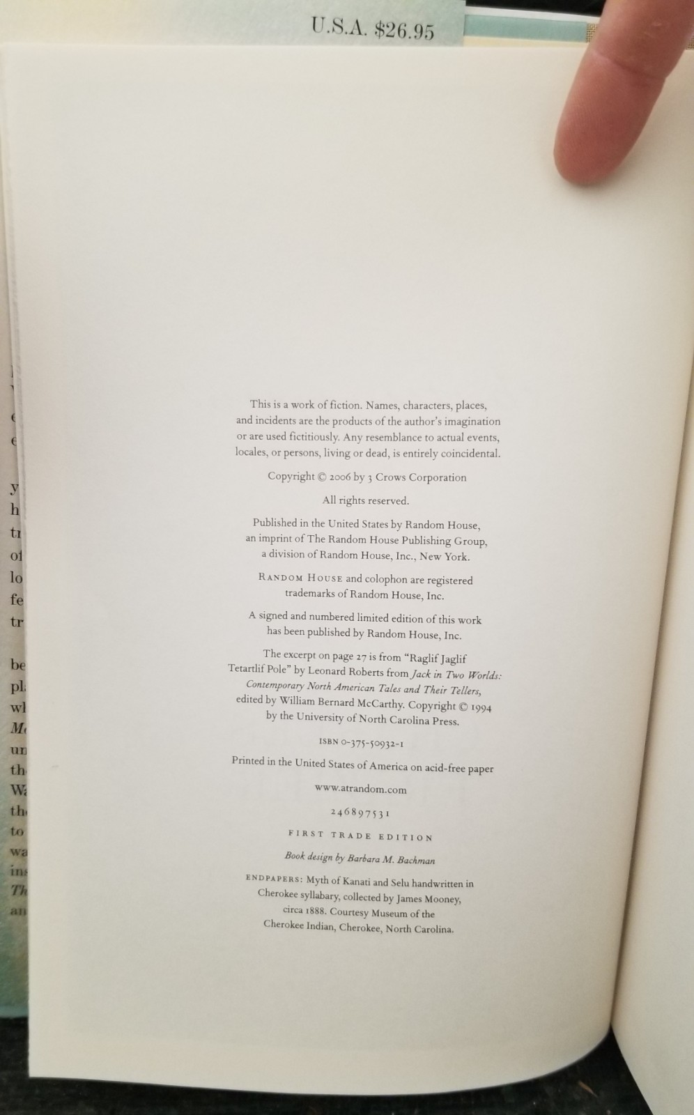 Thirteen Moons Charles Frazier 2006 Hardcover First Trade Edition NativeAmerican
