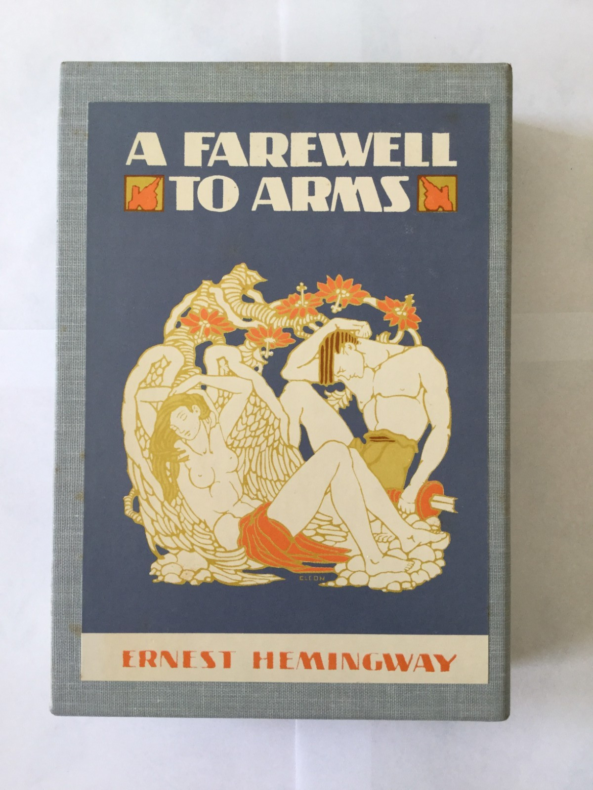 A Farewell to Arms by Ernest Hemingway First Edition Library Facsimile Slip cove