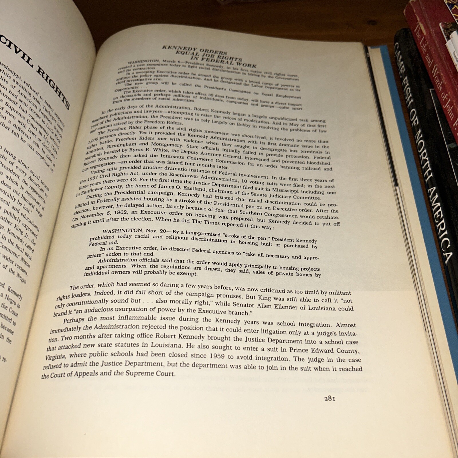 The Kennedy Years; Viking Press &New York Times Staff; 1964, BCE; HC Good F15