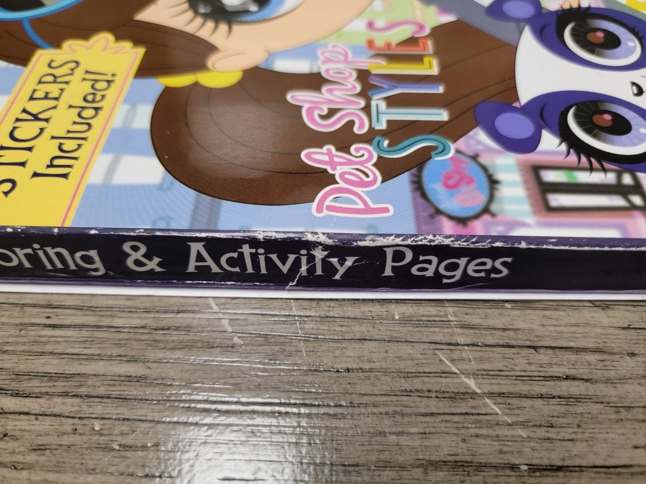 2015 Littlest Pet Shop Styles Coloring Activity Book Stickers 288 Pages UNUSED