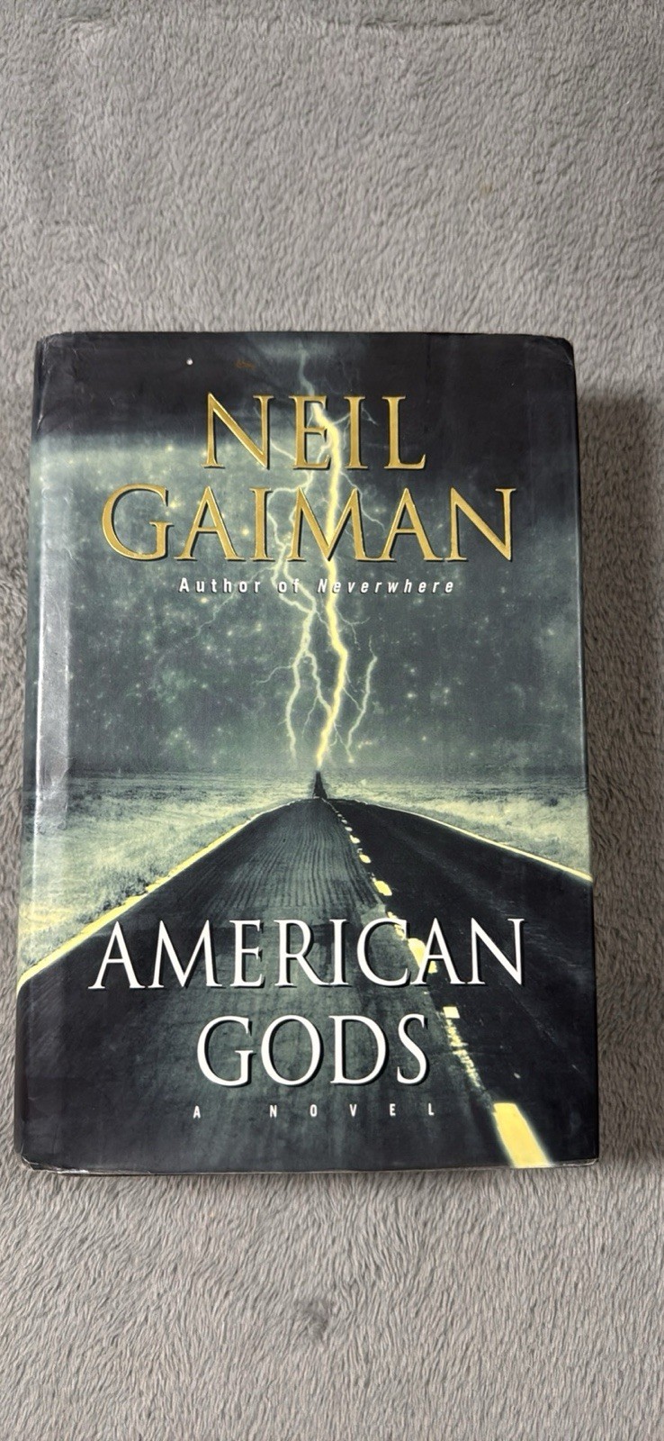 AMERICAN GODS NEIL GAIMAN FIRST EDITION FIRST PRINTING SIGNED HC DJ SHIPS FREE