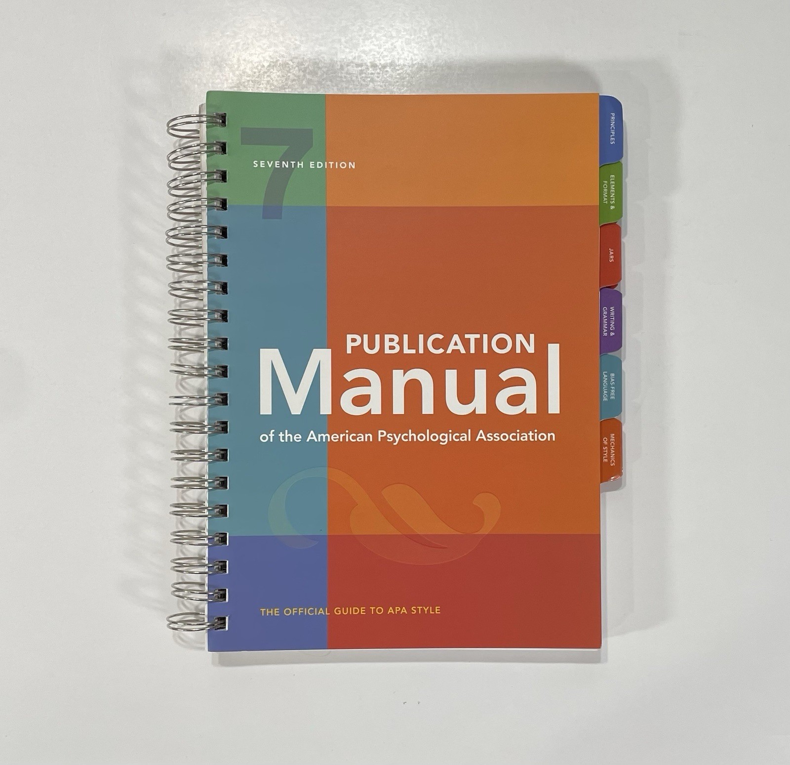 Publication Manual OFFICIAL 7th Edition of the American Psychological Spiral Tab