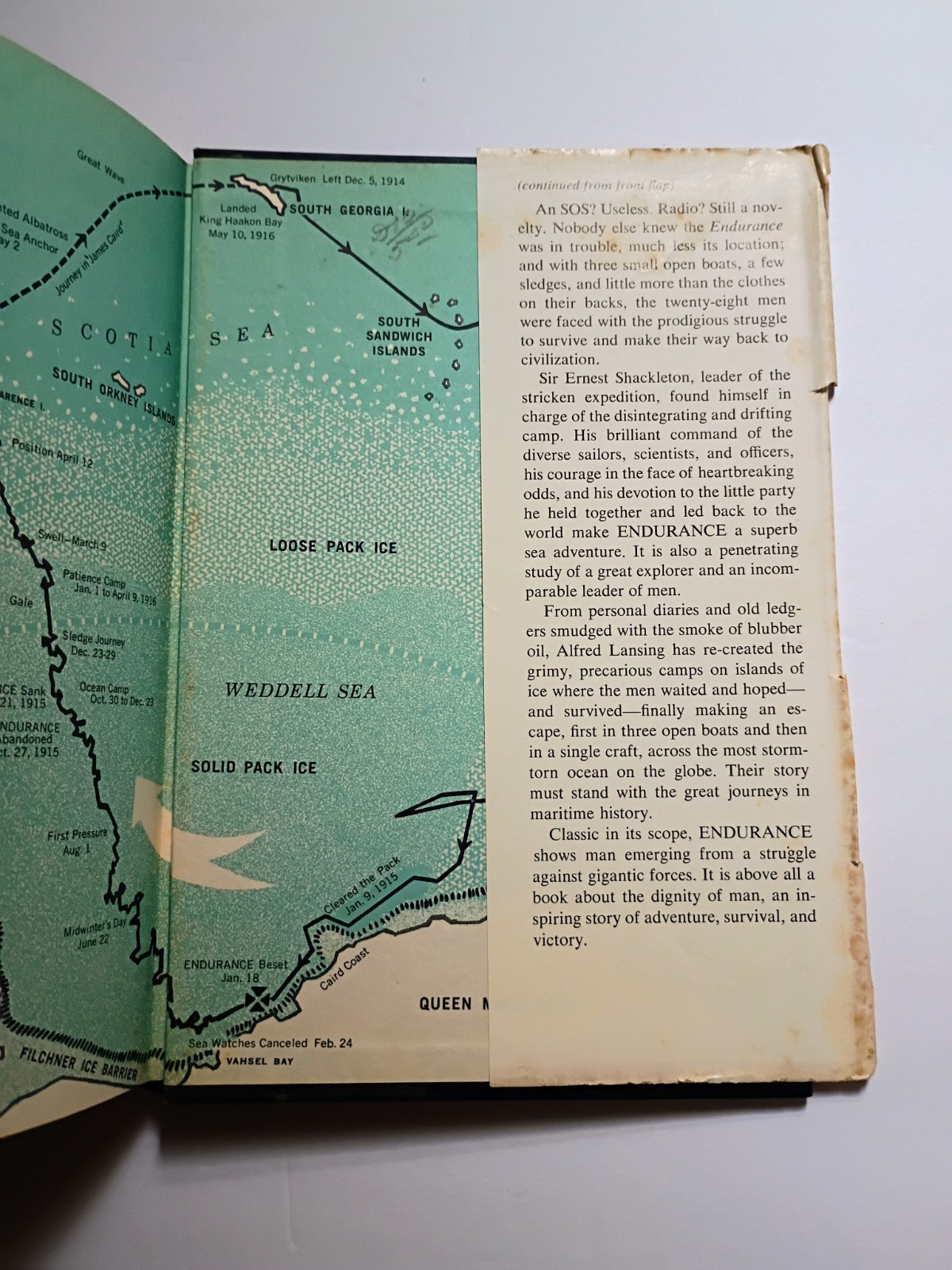 Endurance Shackleton’s Incredible Voyage – Alfred Lansing 1st Ed Third Print