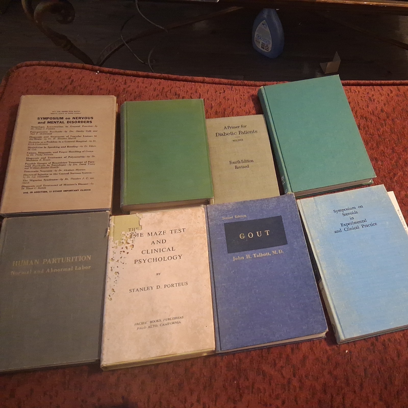 Vtg Medical Book Lot (8) – 1920s-60s Neuroscience, History Medicine, Psychiatry