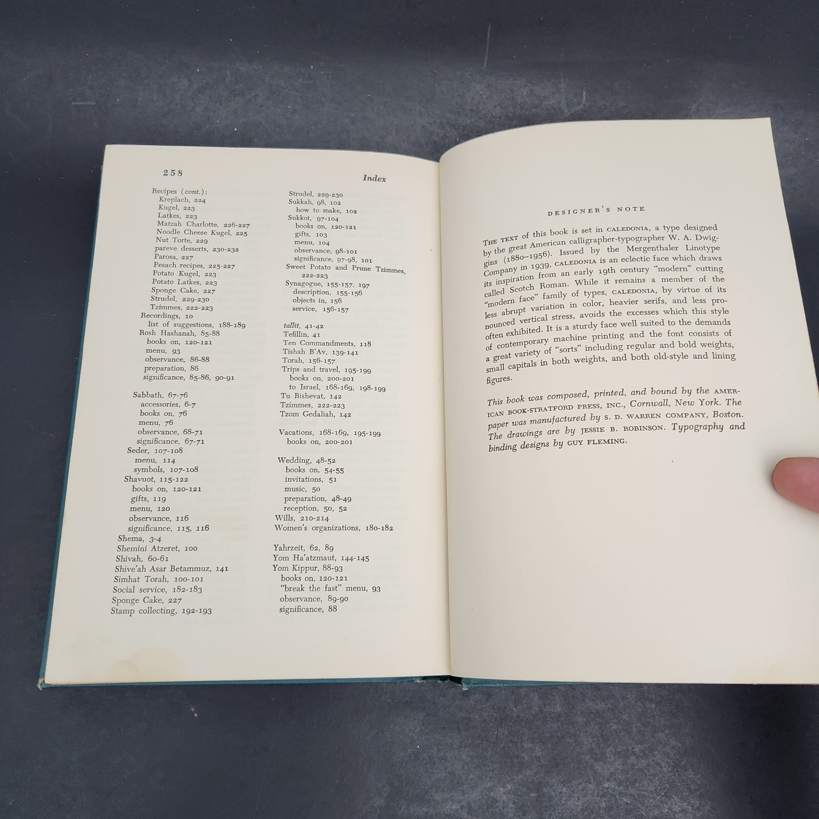 ACROSS THE THRESHOLD: A Guide for the Jewish Homemaker 1st Edition 1959 HC