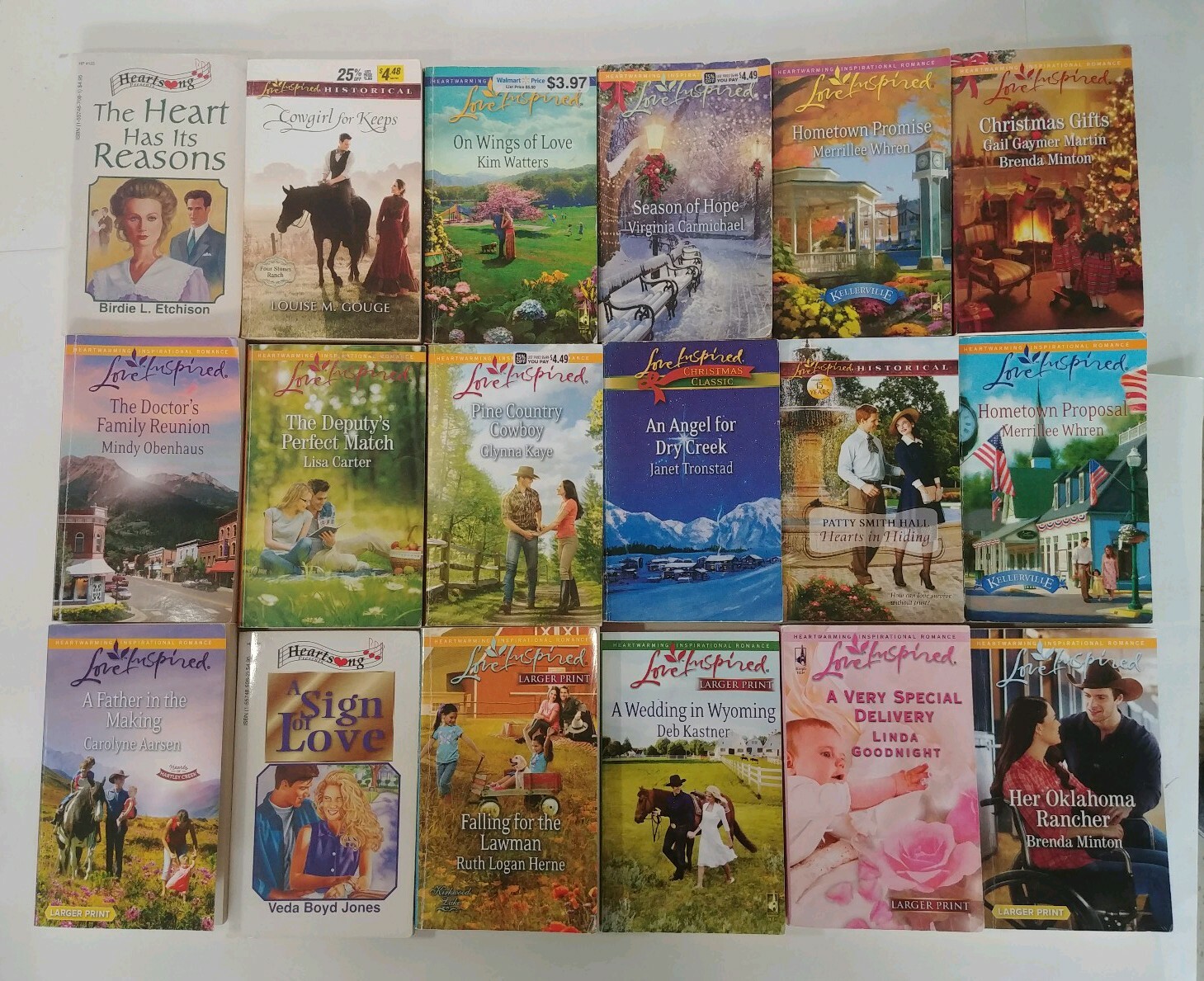 Love Inspired / Heartsong Inspirational Romance Books lot of 10 random titles