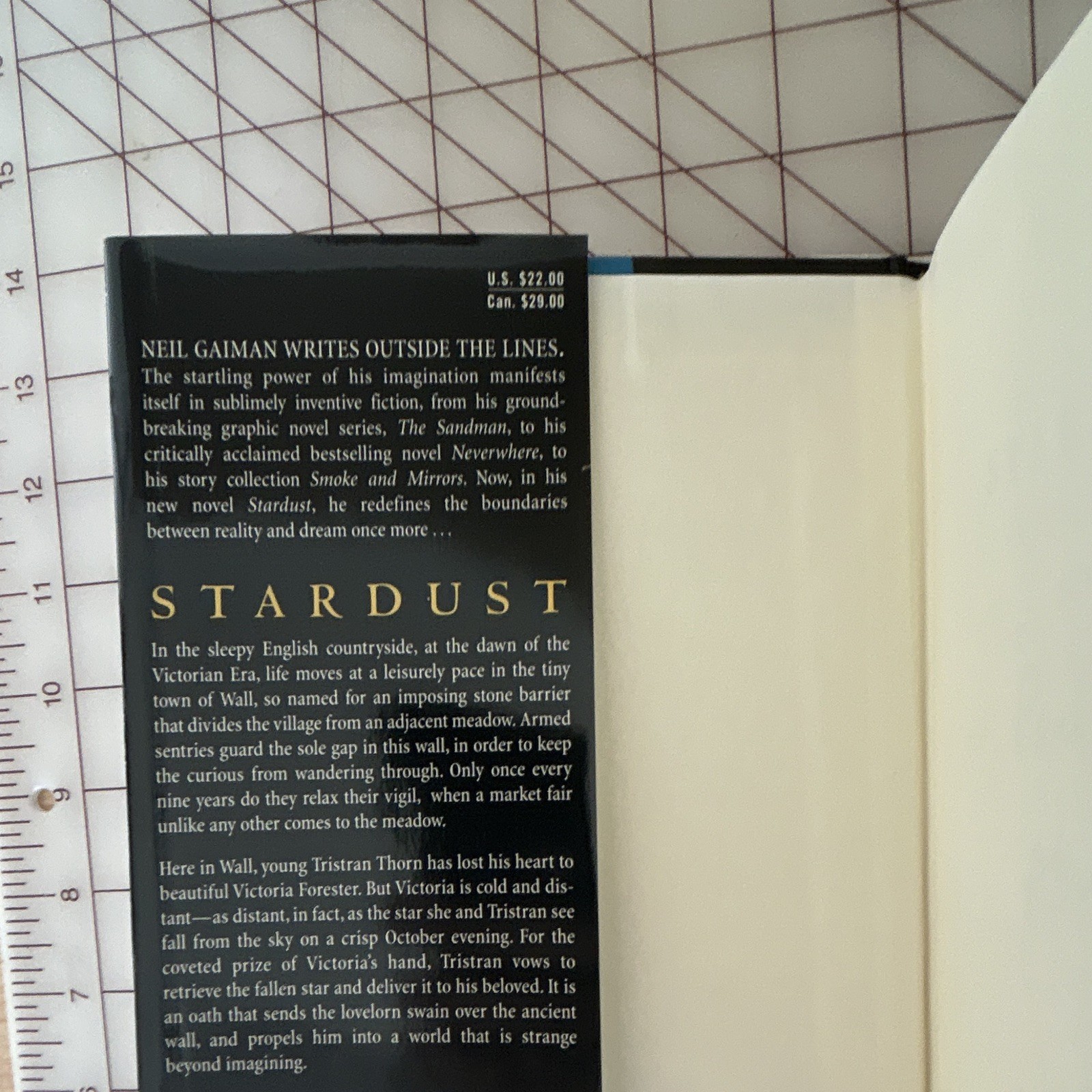 Neil Gaiman Stardust HC 1st Ed 1999 Signed & Inscribed w/ Dust Jacket