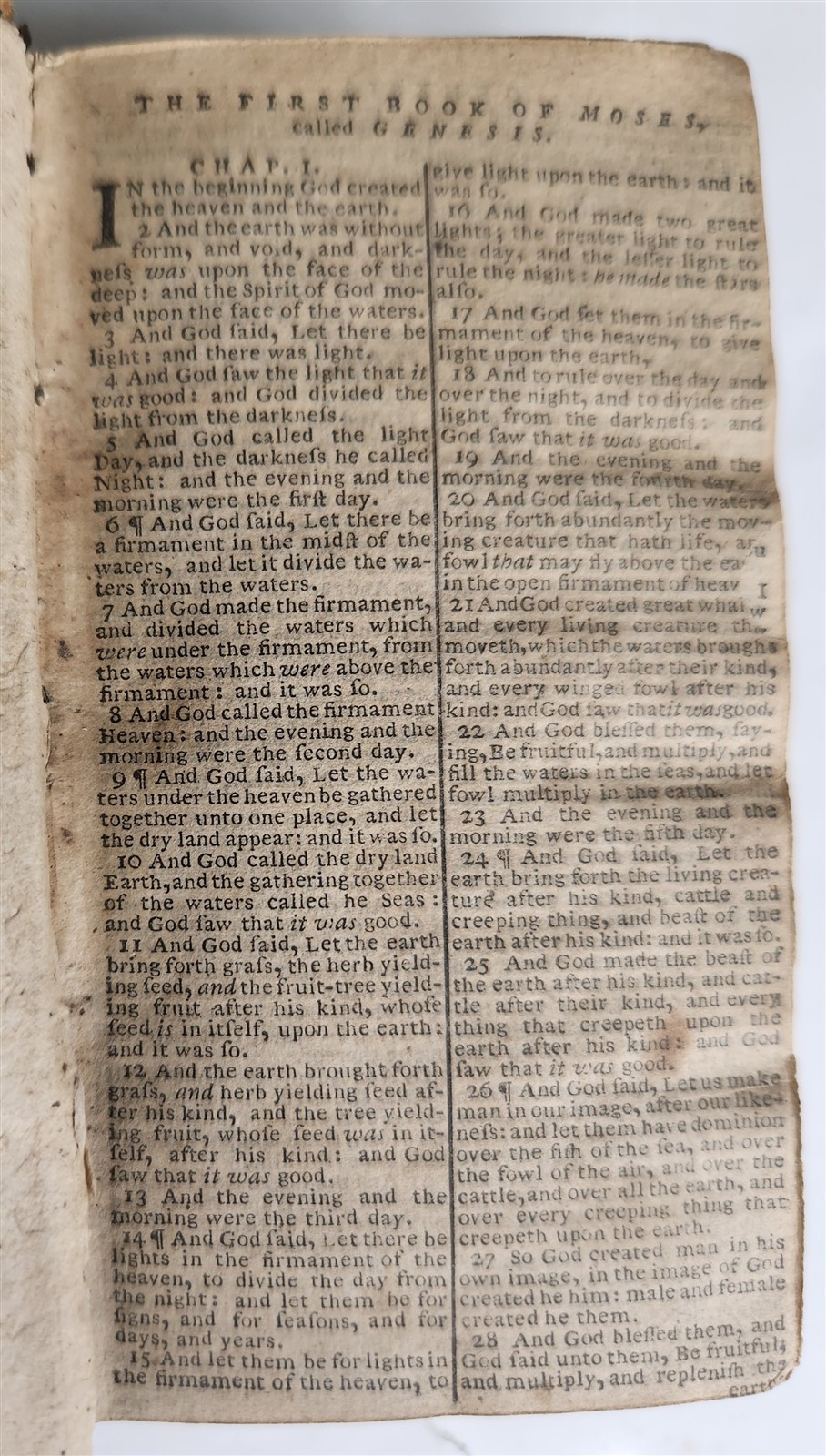 1776 BIBLE in ENGLISH antique OLD & NEW TESTAMENT