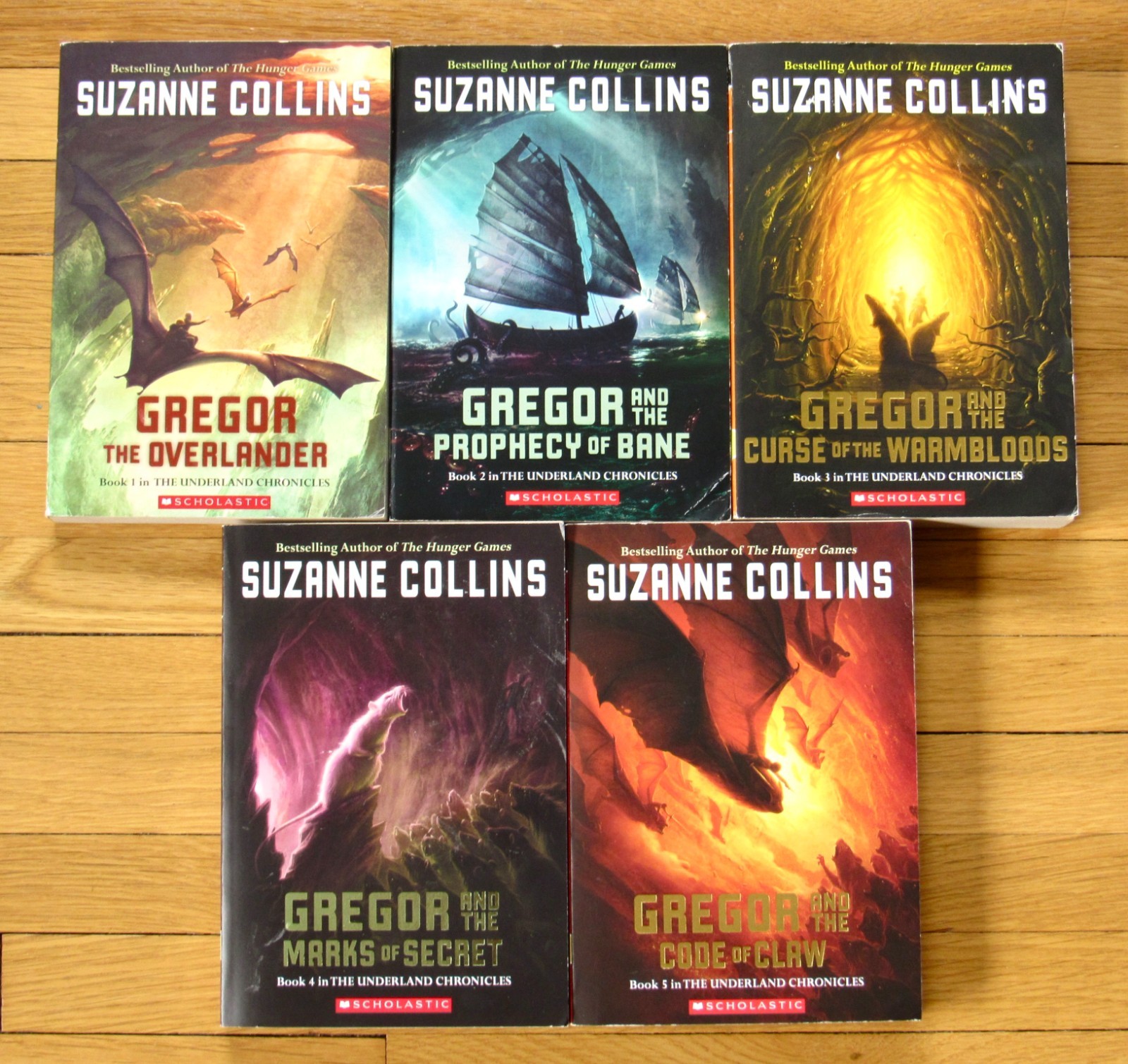 Complete Set 5 THE UNDERLAND CHRONICLES Suzanne Collins Gregor Overlander PB L1